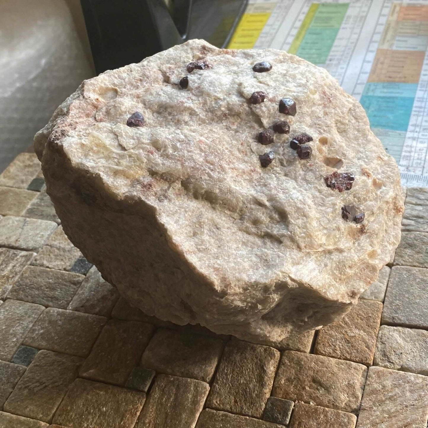 ALMANDITE GARNET ON MATRIX HEAVY SPECIMEN FROM ALASKA 2108g MF6971