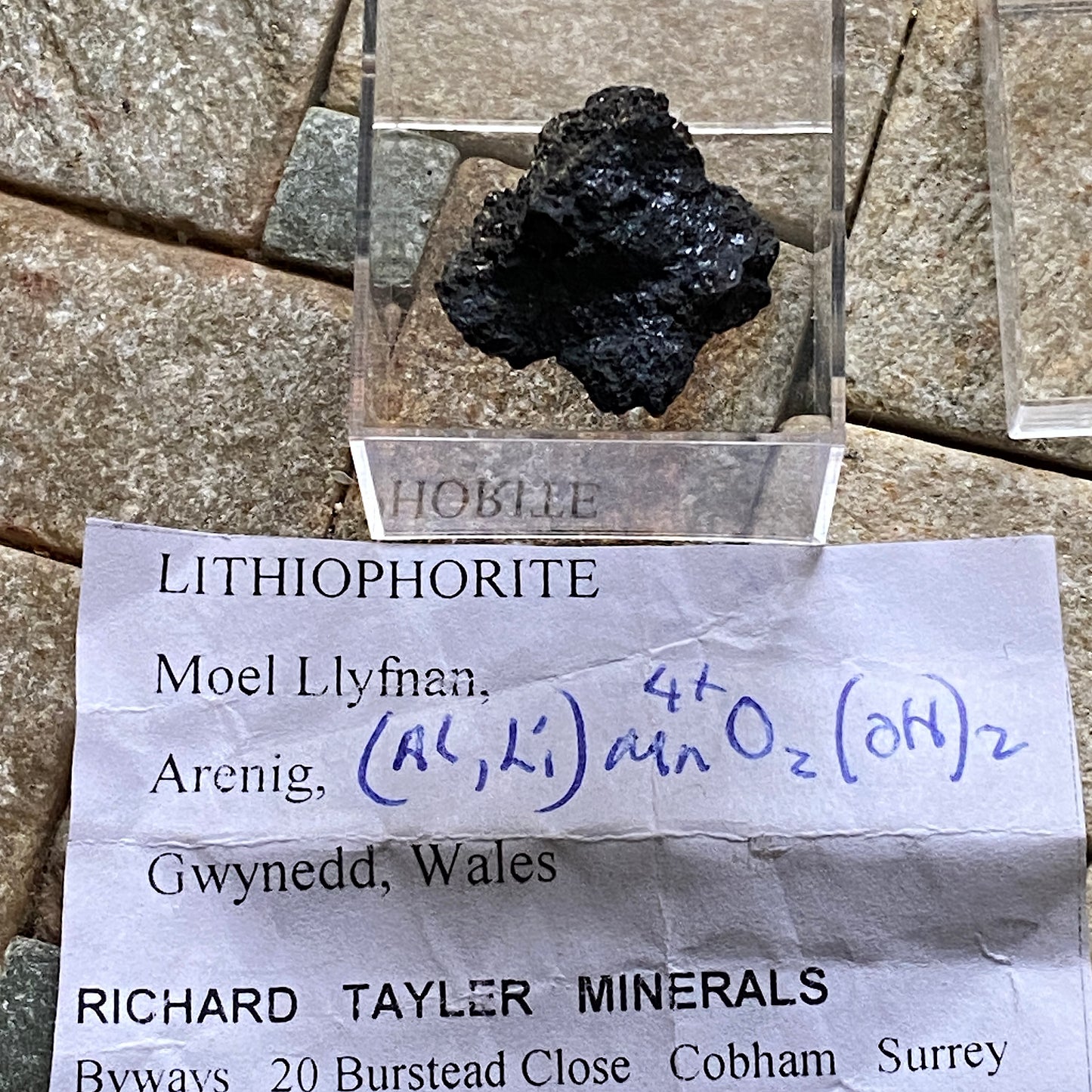 LITHIOPHORITE - MOEL LLYFNANT MINE, WALES, U.K. 2g MF4204