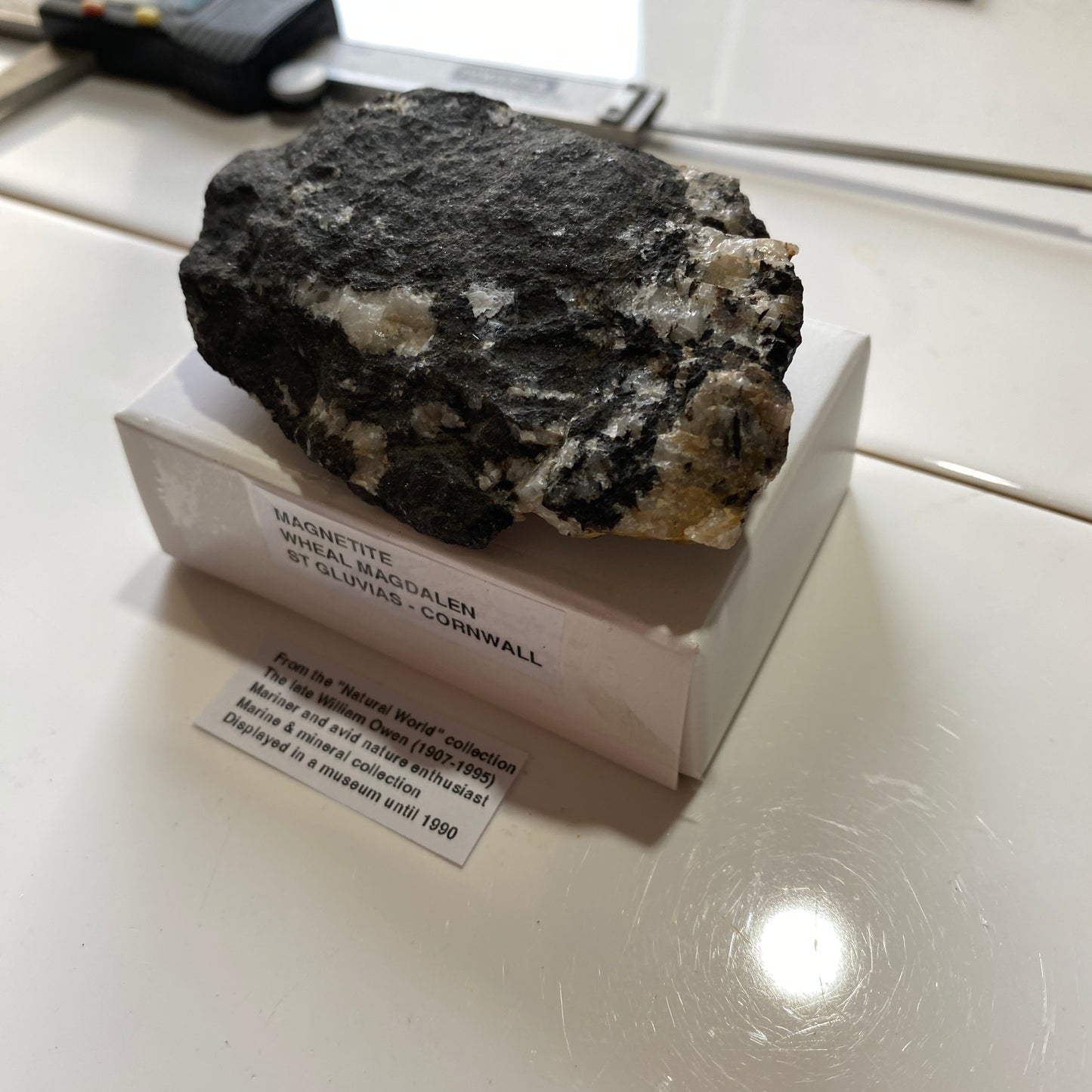RARE MAGNETITE FROM WHEAL MAGDALEN, PONSANOOTH, ST GLUVIAS, CORNWALL 121g MF5212