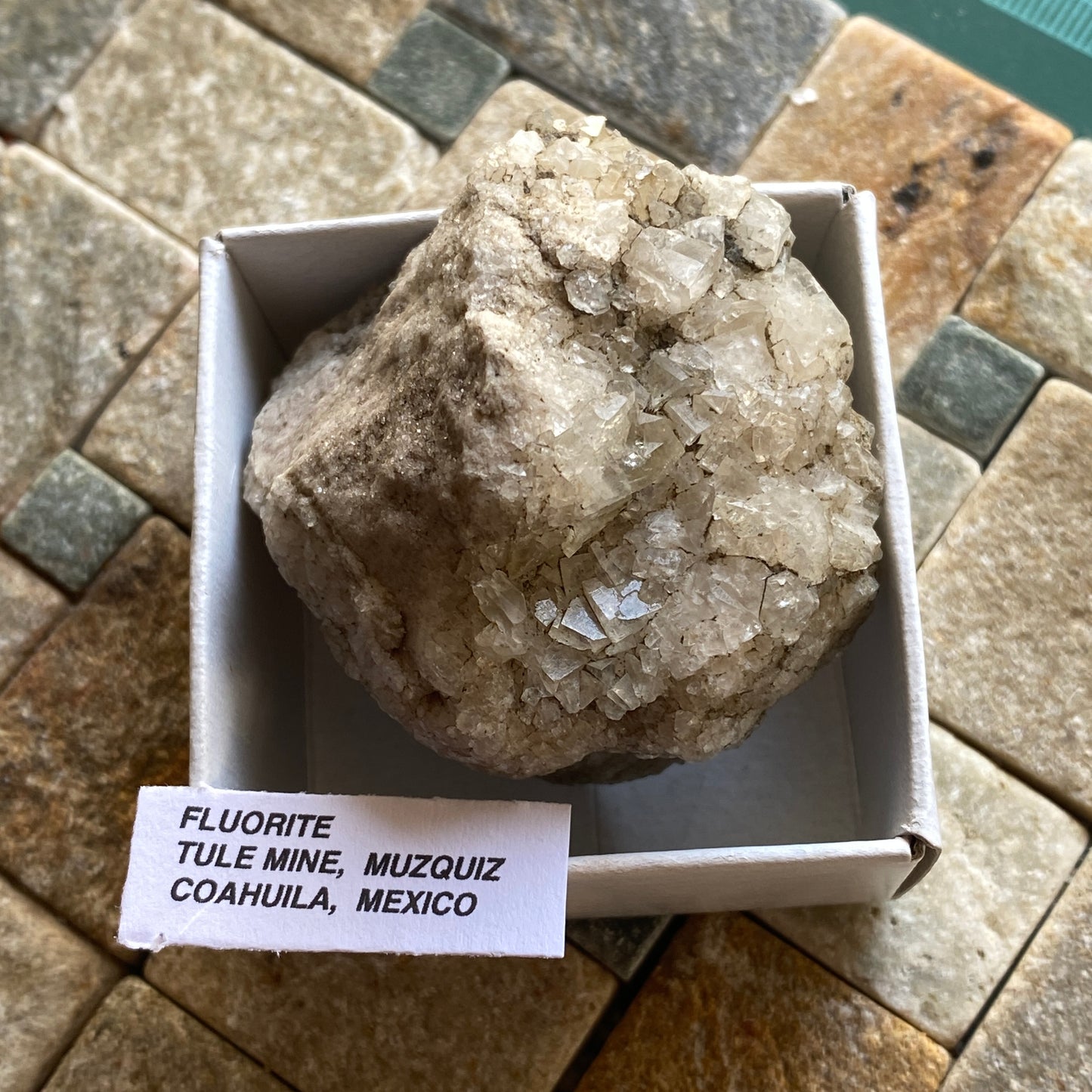 FLUORITE FROM TULE MINE, MEXICO 100g MF2021