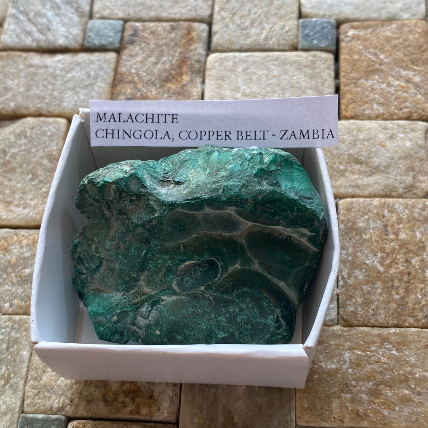 MALACHITE : CHINGOLA, COPPER BELT PROVINCE, ZAMBIA 108g MF5231