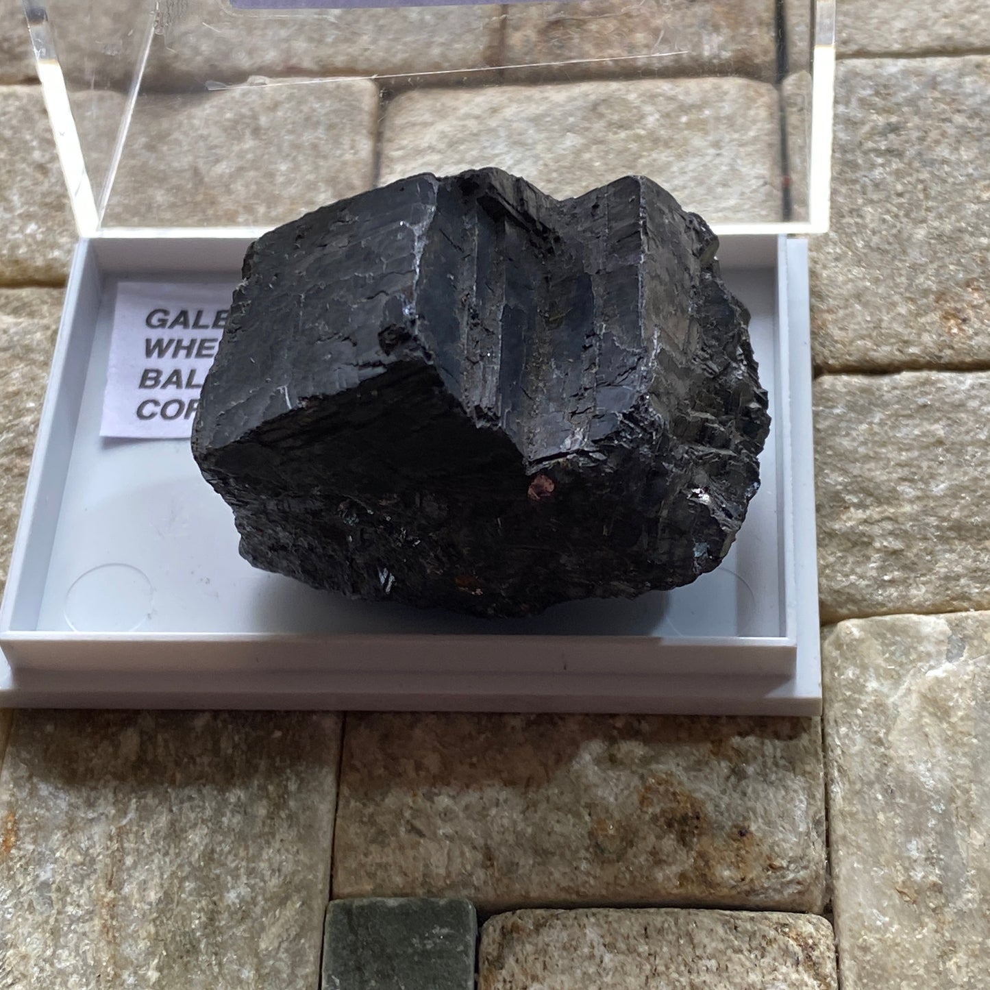 GALENA SPECIMEN - WHEAL JANE, BALDHU, KEA, CORNWALL, ENGLAND 84g MF6865