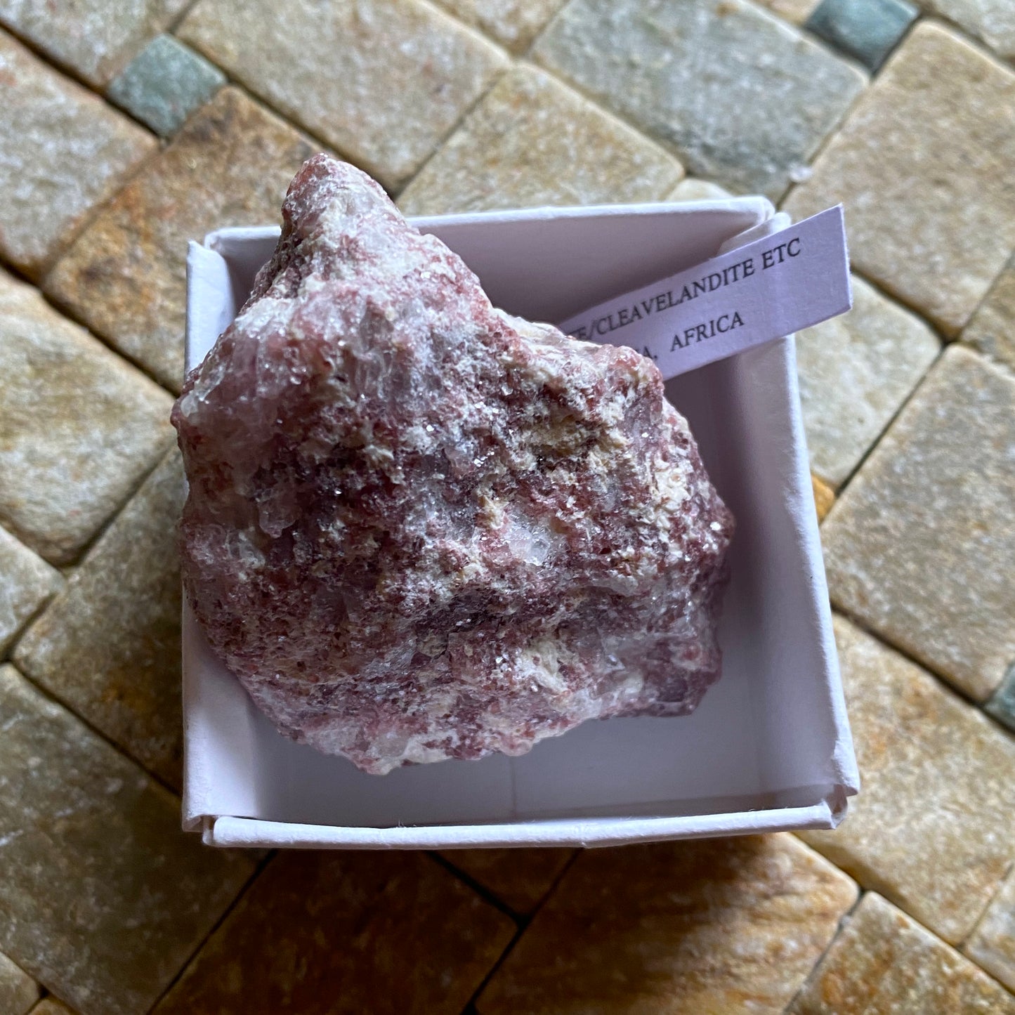 LEPIDOLITE/CLEVELANDITE/QUARTZ - OTJUA MINE, ERONGO, NAMIBIA 85g MF2049