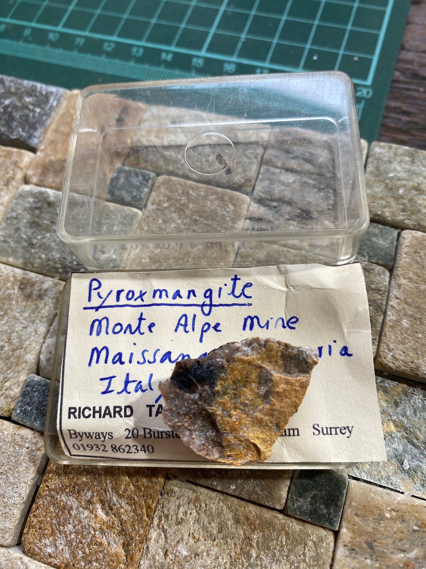 PYROXMANGITE - MONTE ALPE MINE, MAISSANA, LIGURIA, ITALY 6g. MF4232