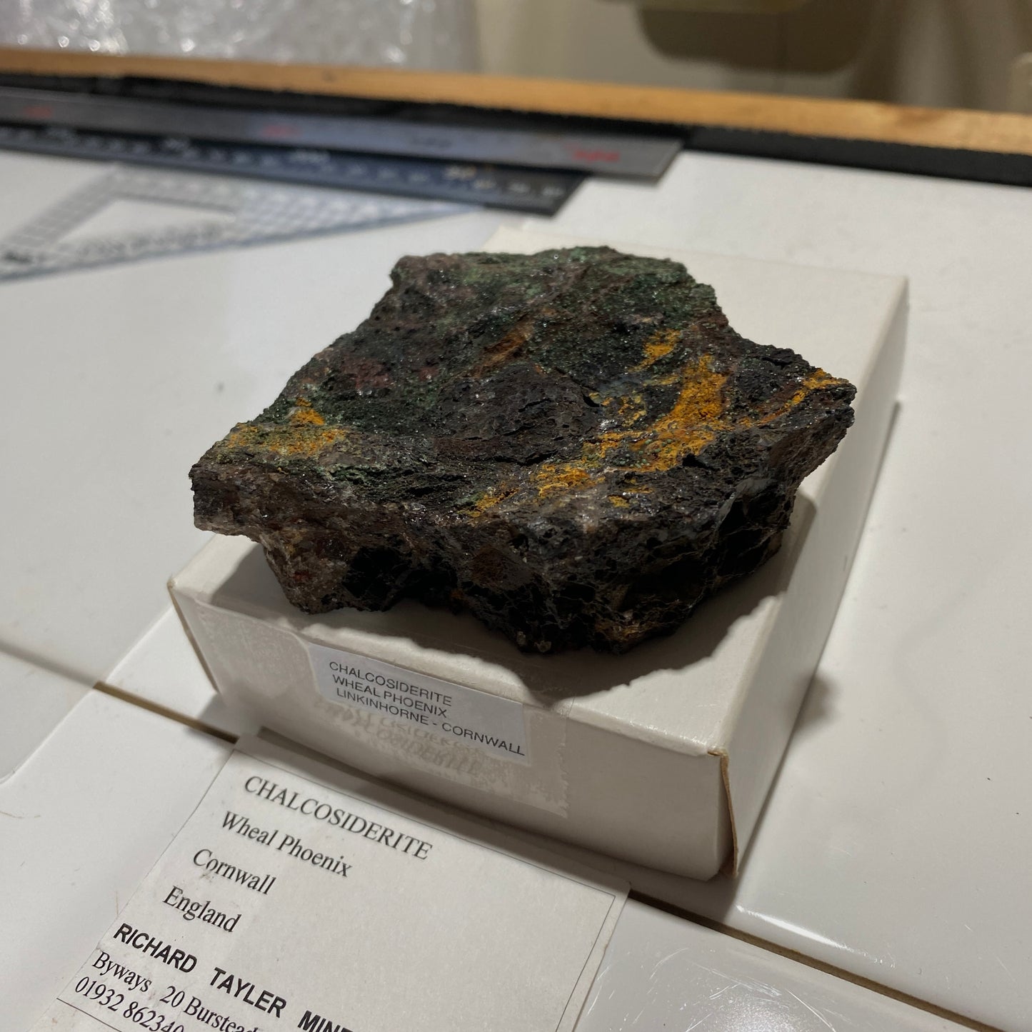 CHALCOSIDERITE : WHEAL PHOENIX, LINKINHORNE, CORNWALL, ENGLAND 193g MF4609