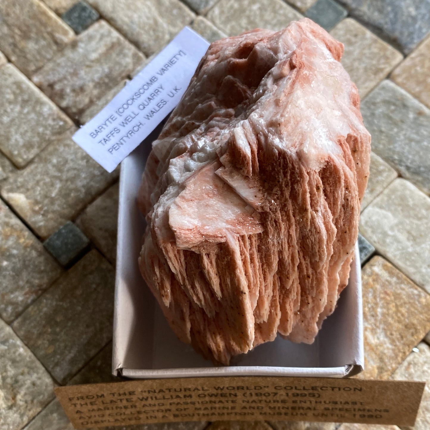 BARYTE - "COCKSCOMB VARIETY" - TAFFS WELL QUARRY, WALES, U.K. 385g MF2082
