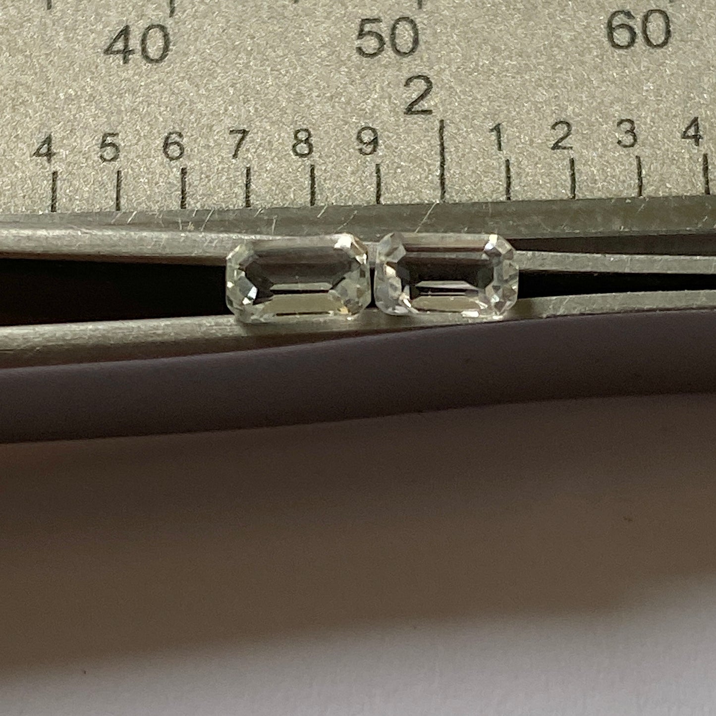 TOPAZ GEMSTONES x 2 NATURAL MINED - VIRGEM DA LAPA, MINAS GERAIS, BRAZIL 0.70Ct. MFG5163