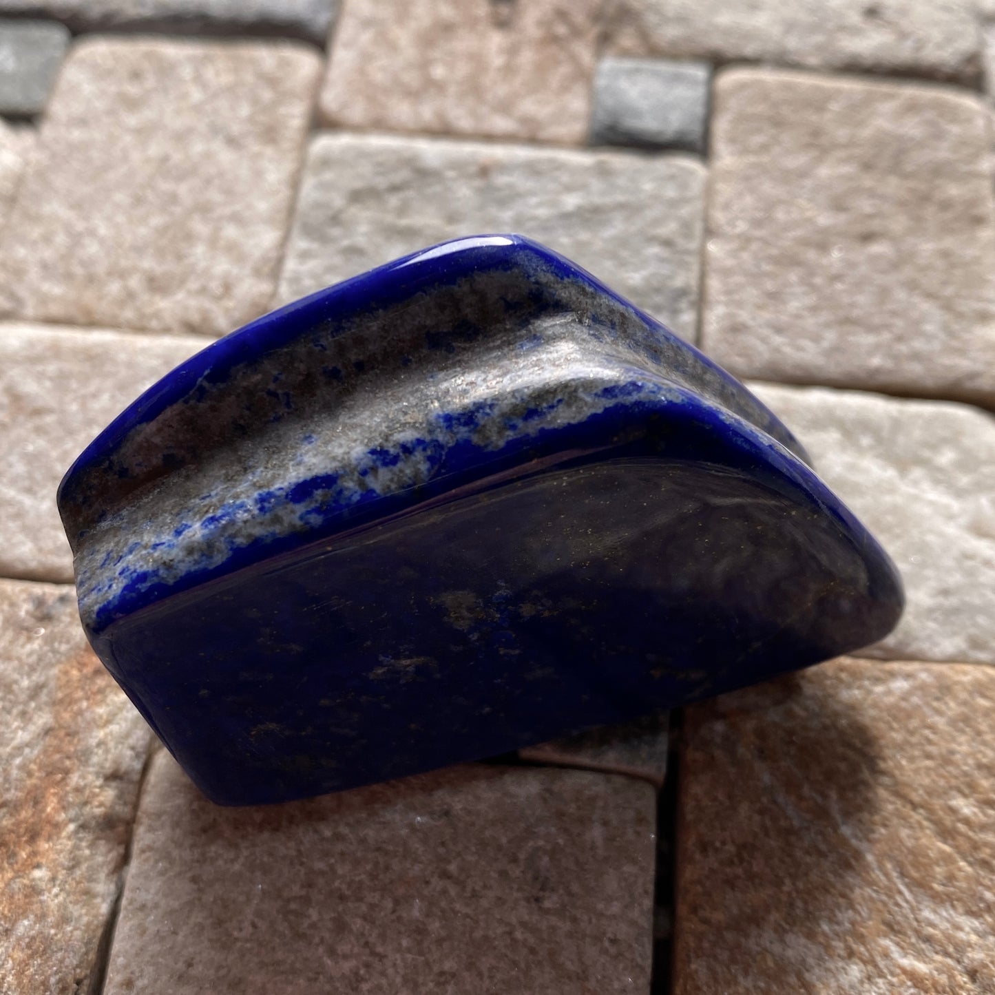 LAPIS LAZULI GEMSTONE = KOKCHA VALLEY, BADAKHSHAN, AFGANISTAN 48g MF5374