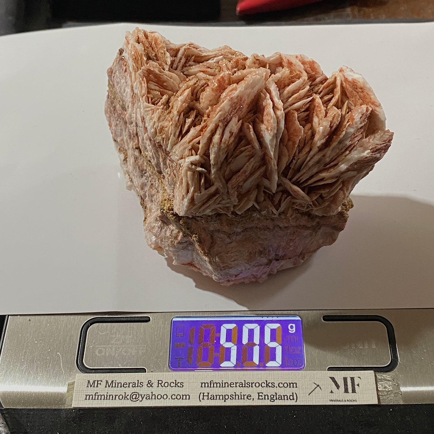 BARYTE WITH CALCITE ; TAFF'S WELL, PENTYRCH, WALES, U.K. 575g MF4622