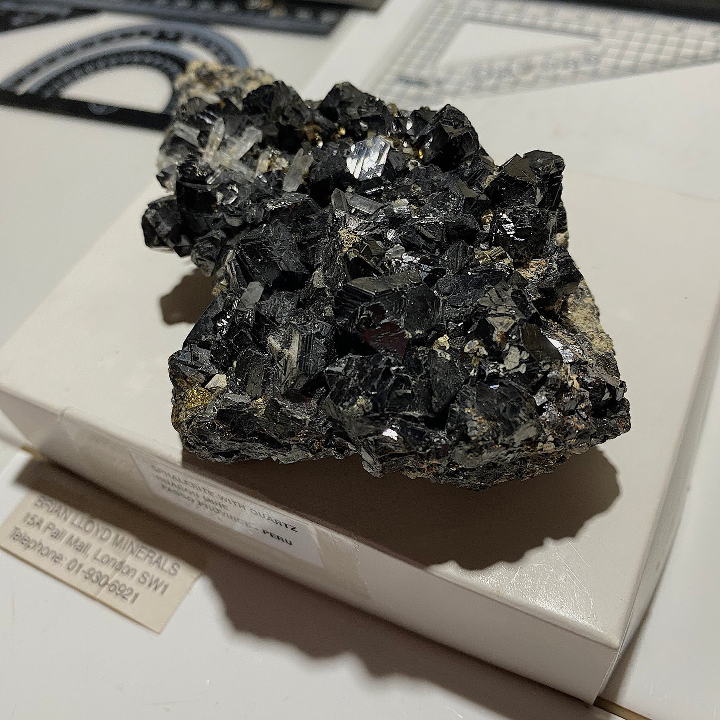 SPHALERITE/PYRITE/QUARTZ : HUARON MINE, HUAYLLAY DISTRICT, PASCO PROVINCE, PERU