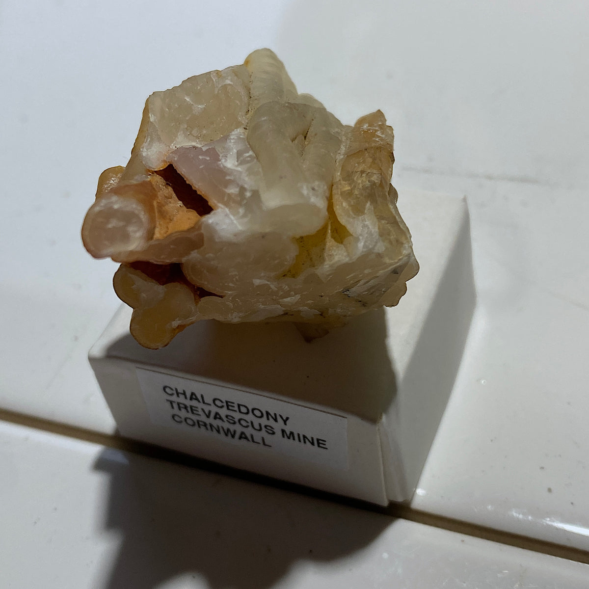 RARE CHALCEDONY : TREVASCUS MINE, CARNHELL GREEN, CORNWALL 35g MF5362