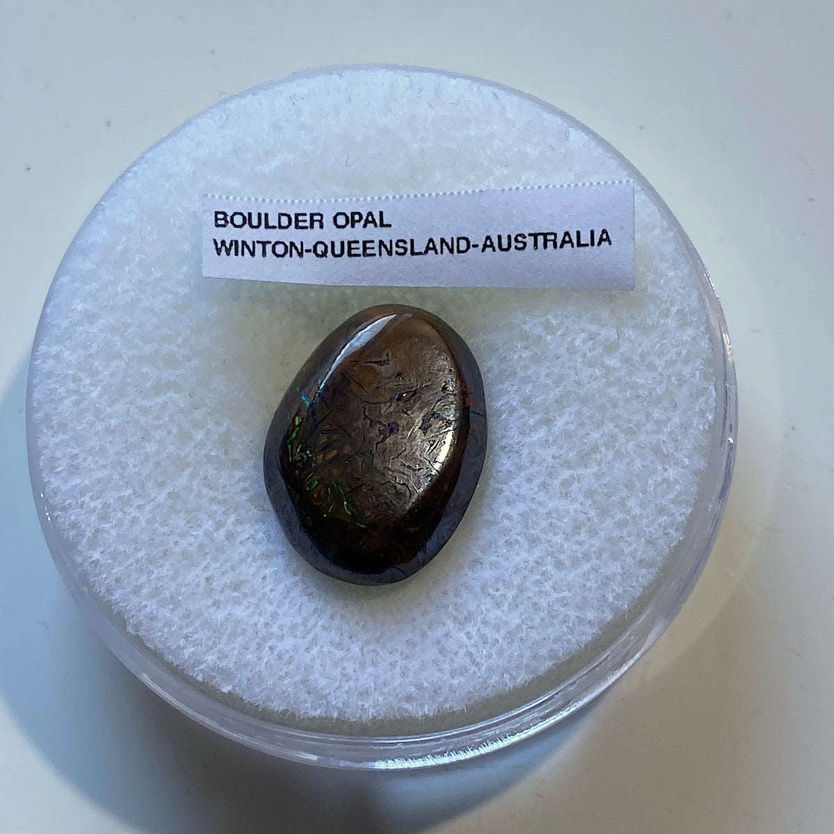 BOULDER OPAL GEMSTONE : WINTON, QUEENSLAND, AUSTRALIA 15.30Ct MFG4989