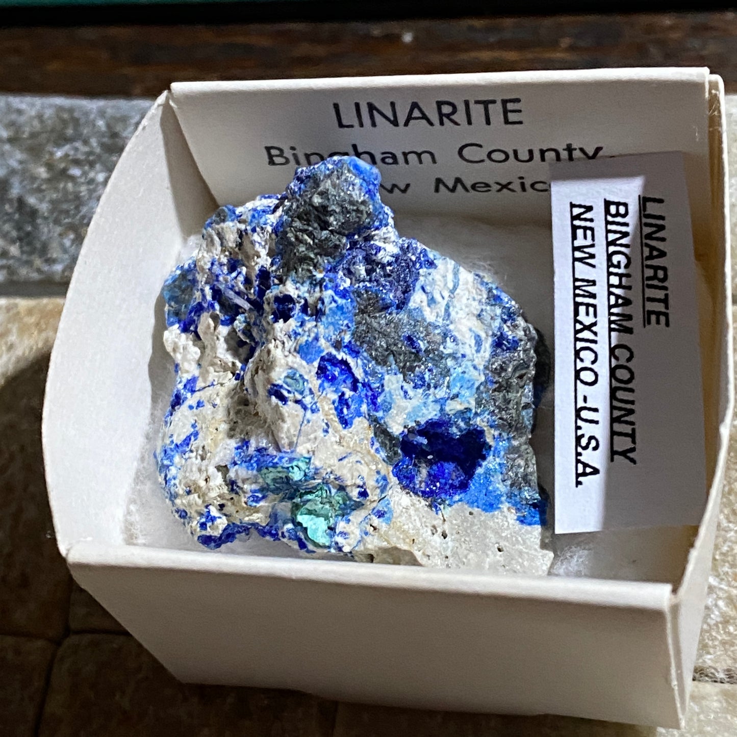 LINARITE : BINGHAM COUNTY, NEW MEXICO, U.S.A. 18g MF4695