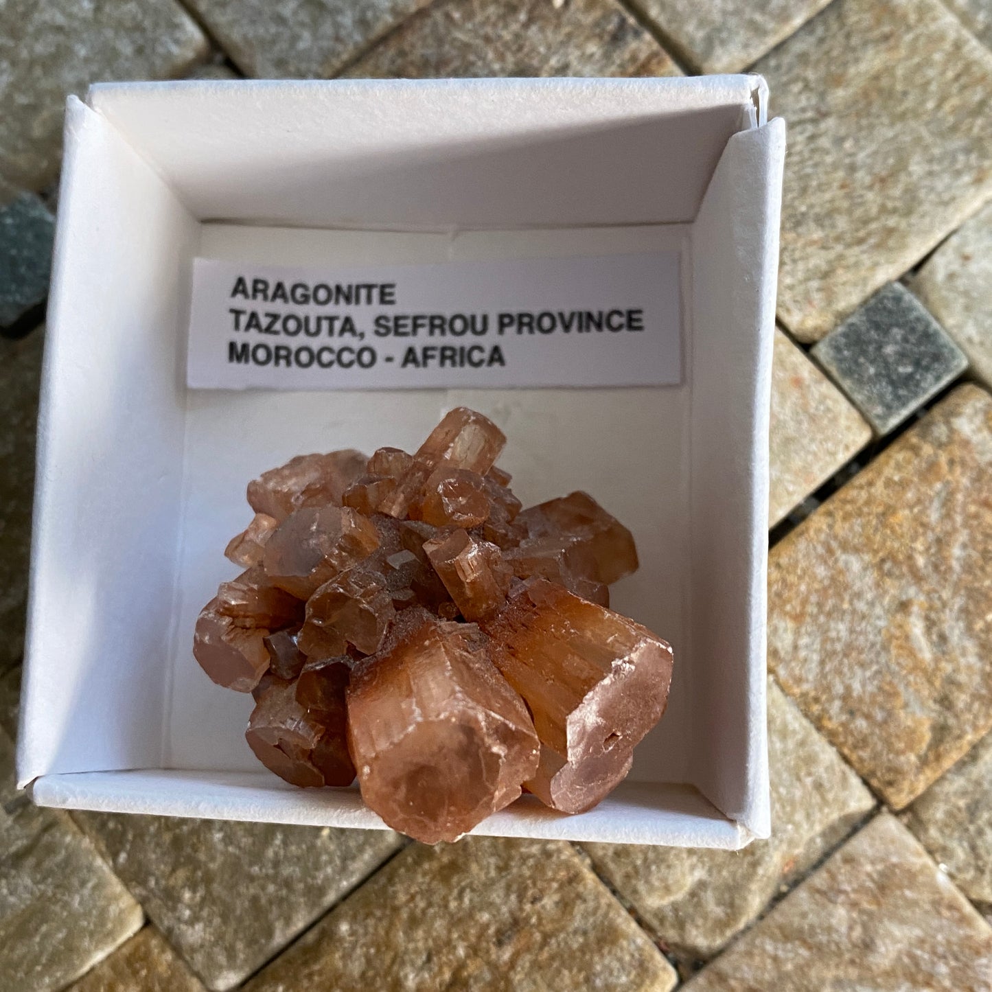 ARAGONITE - TAZOUTA, SEFROU, MOROCCO 30g. MF3407