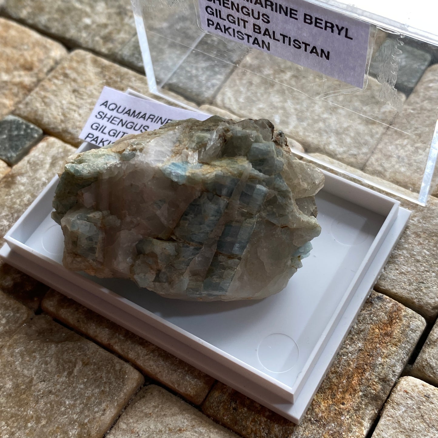 AQUAMARINE BERYL - SHENGUS, GILGIT-BALTISTAN, PAKISTAN 34g MF747