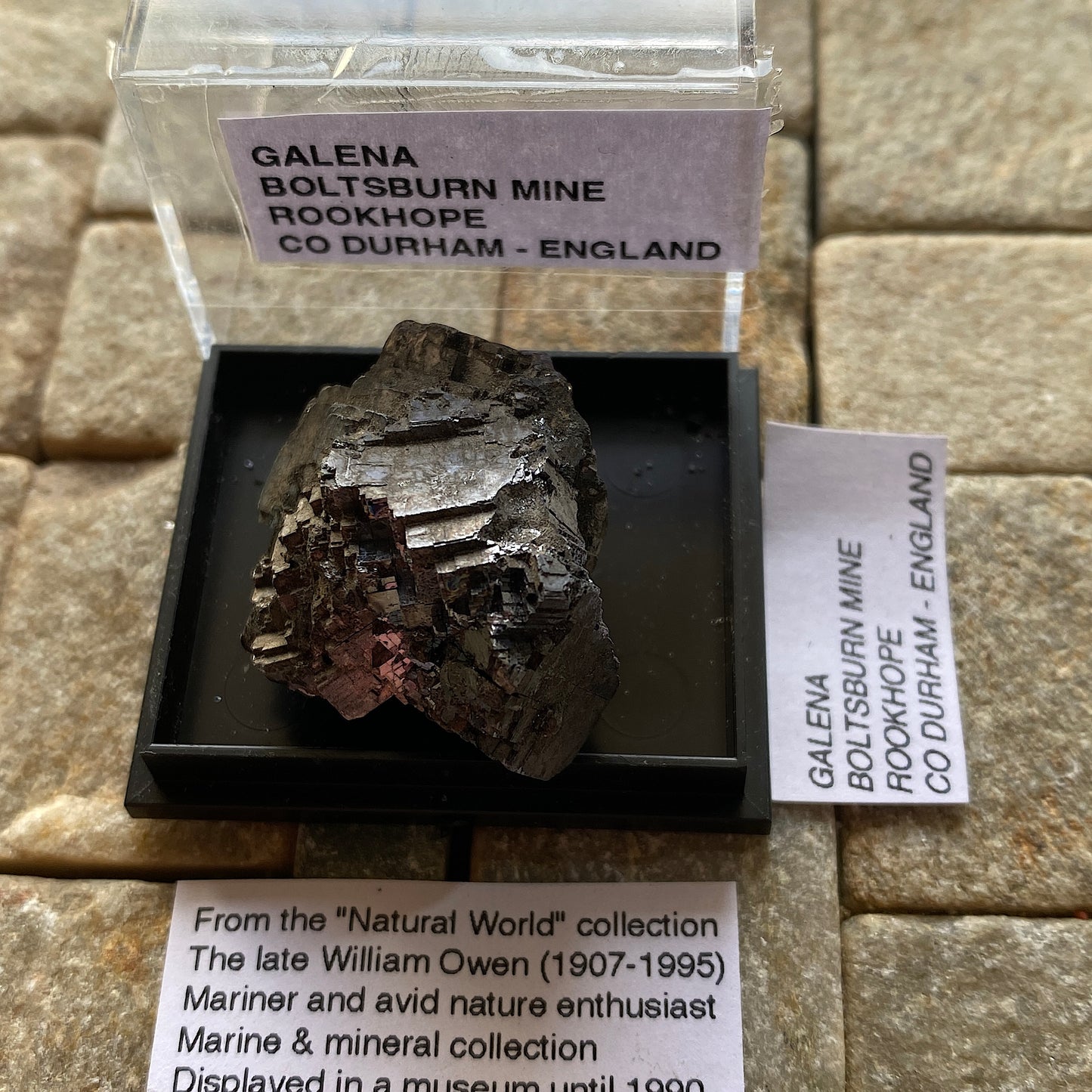 GALENA - BOLTSBURN MINE, ROOKHOPE, CO DURHAM - ENGLAND 38g MF711