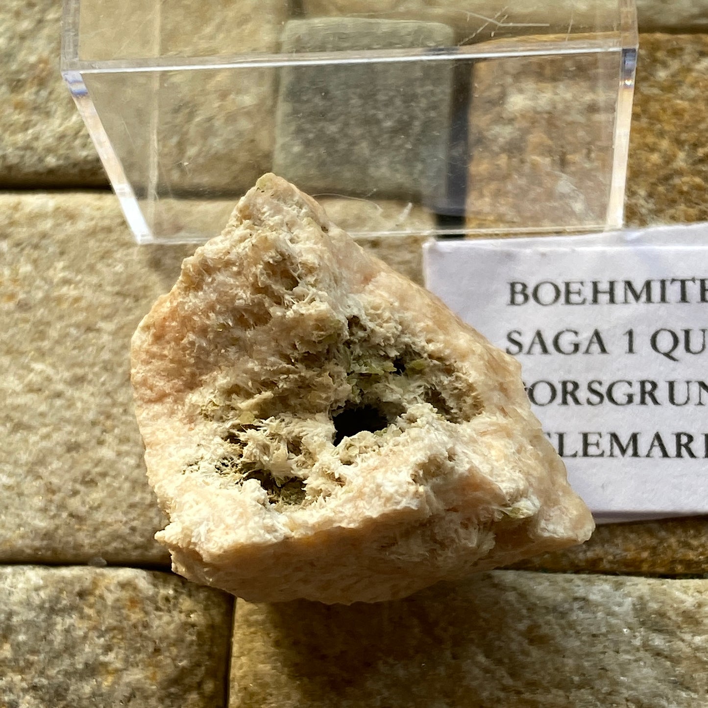 BOEHMITE WITH NATROLITE - SAGA 1 MINE, TELEMARK, PORSGRUNN, NORWAY 5g MF4261