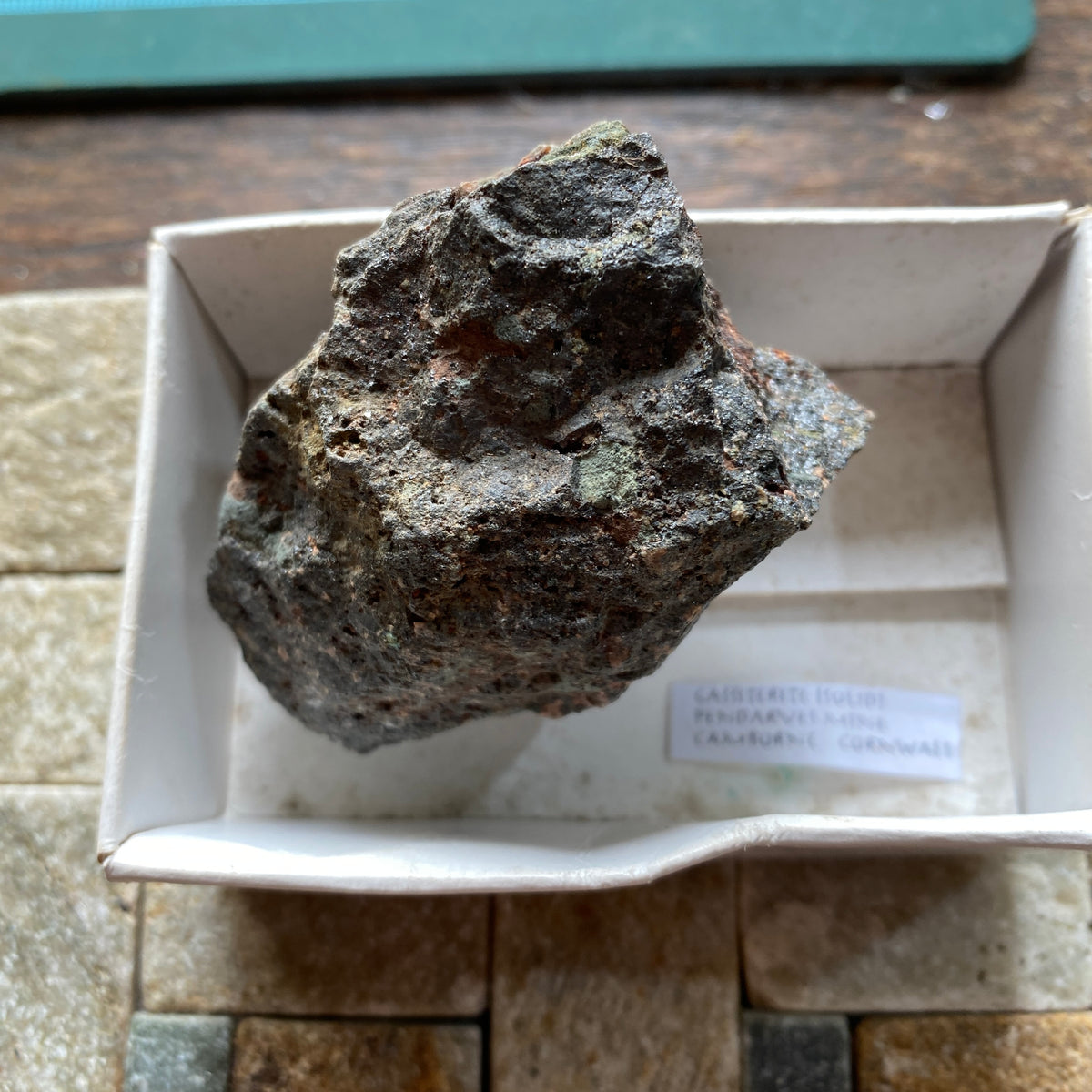 CASSITERITE : PENDARVES MINE, CAMBORNE, CORNWALL. 168g MF5377
