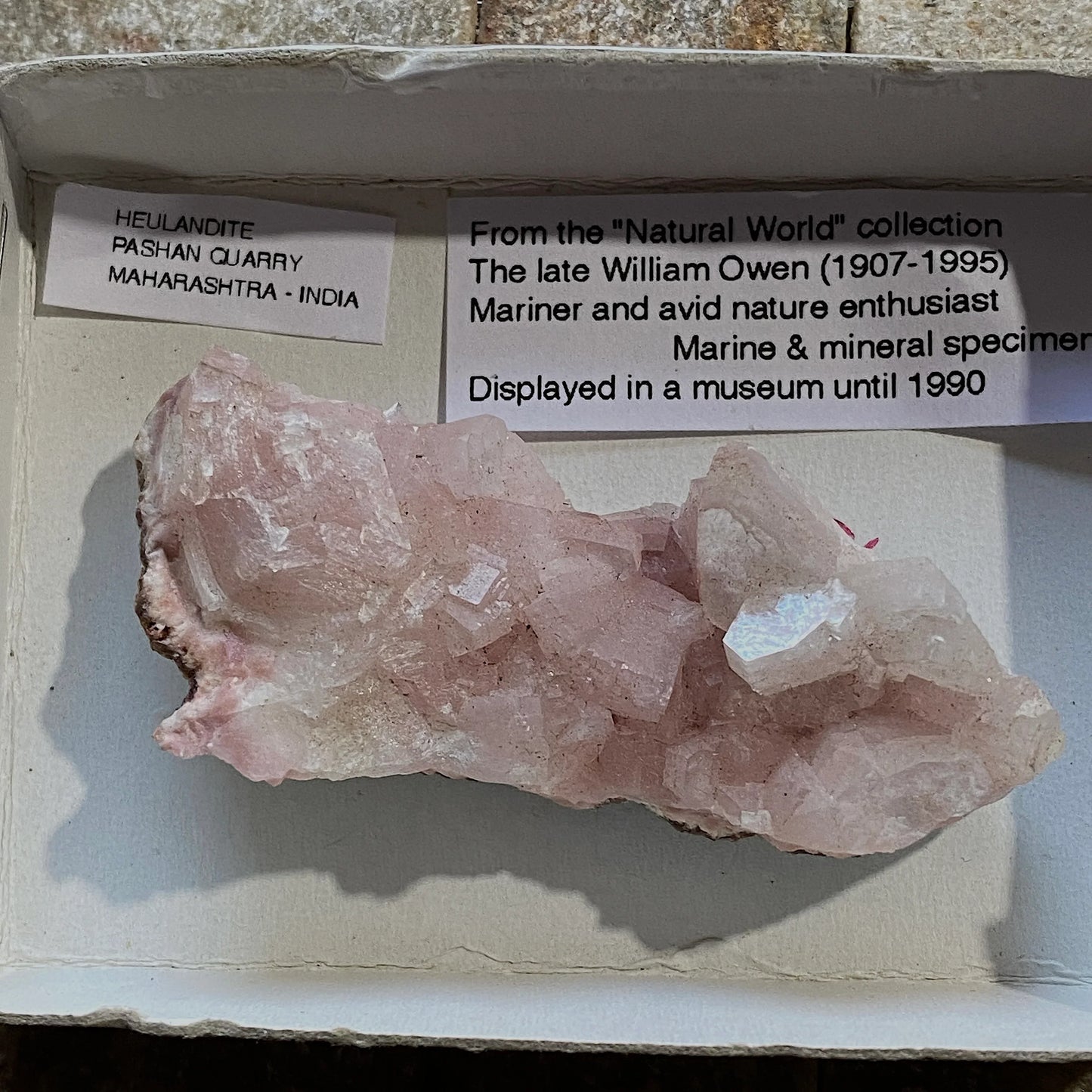 HEULANDITA DE LA CANTERA PASHAN, MAHARASHTRA, INDIA 17g MF807