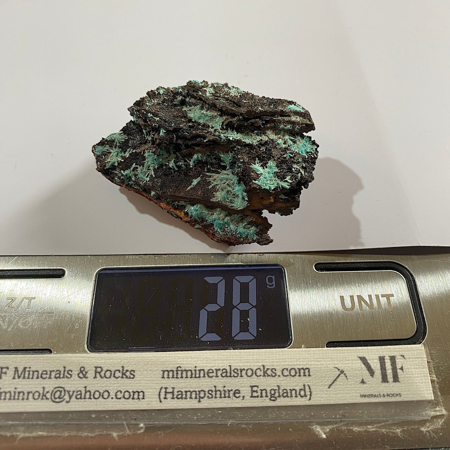 AURICHALCITE ON MATRIX - OJUELA MINE, MAPIMI, DURANGO, MEXICO 28g MF850