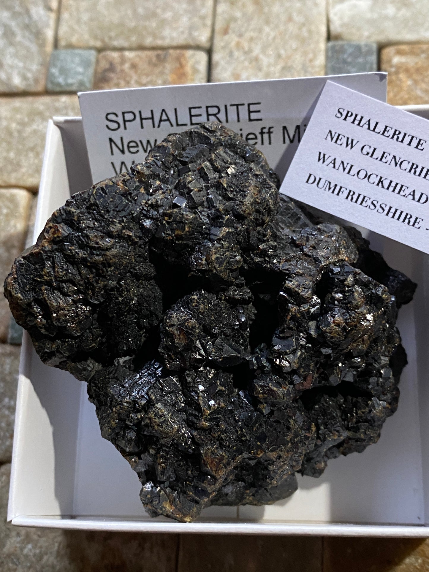 SPHALERITE : NEW GLENCRIFF MINE, WANLOCKHEAD, SCOTLAND 136g MF4807