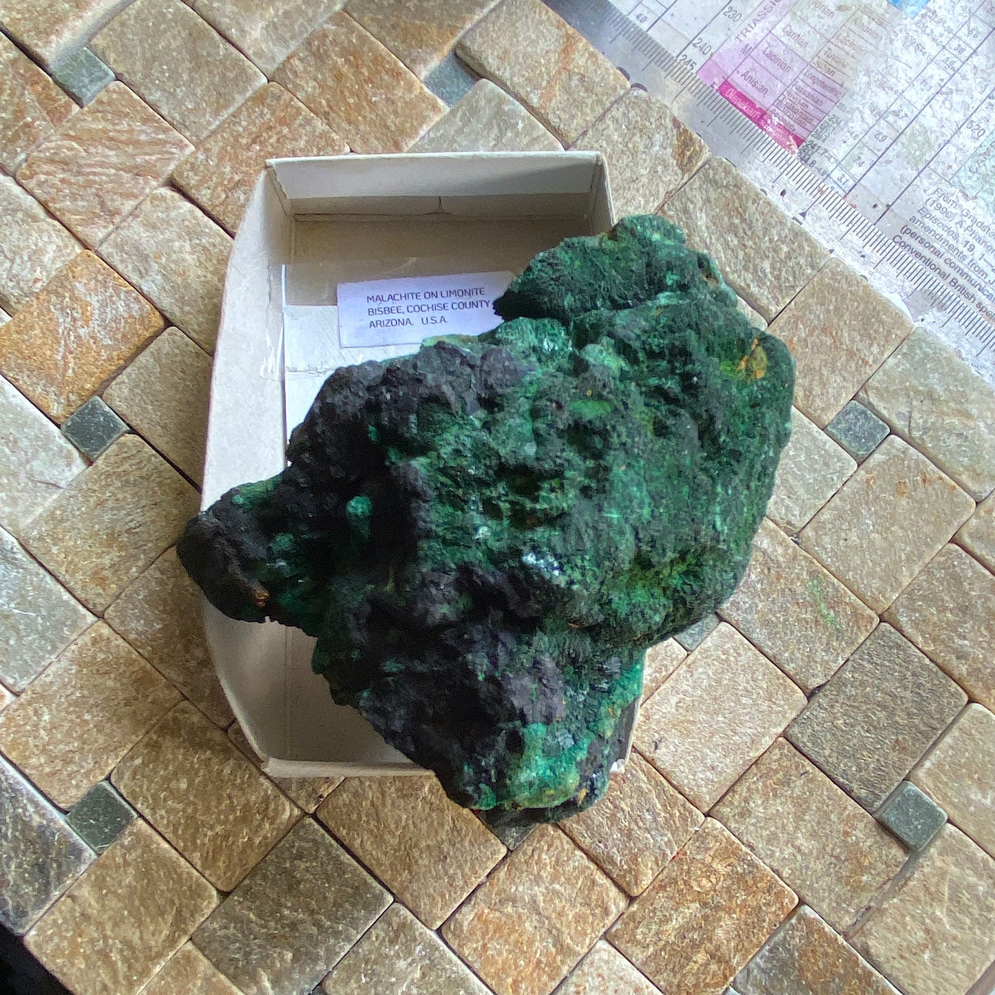 MALACHITE, BISBEE MINING DISTRICT, ARIZONA, U.S.A. HEAVY 486g MF1510