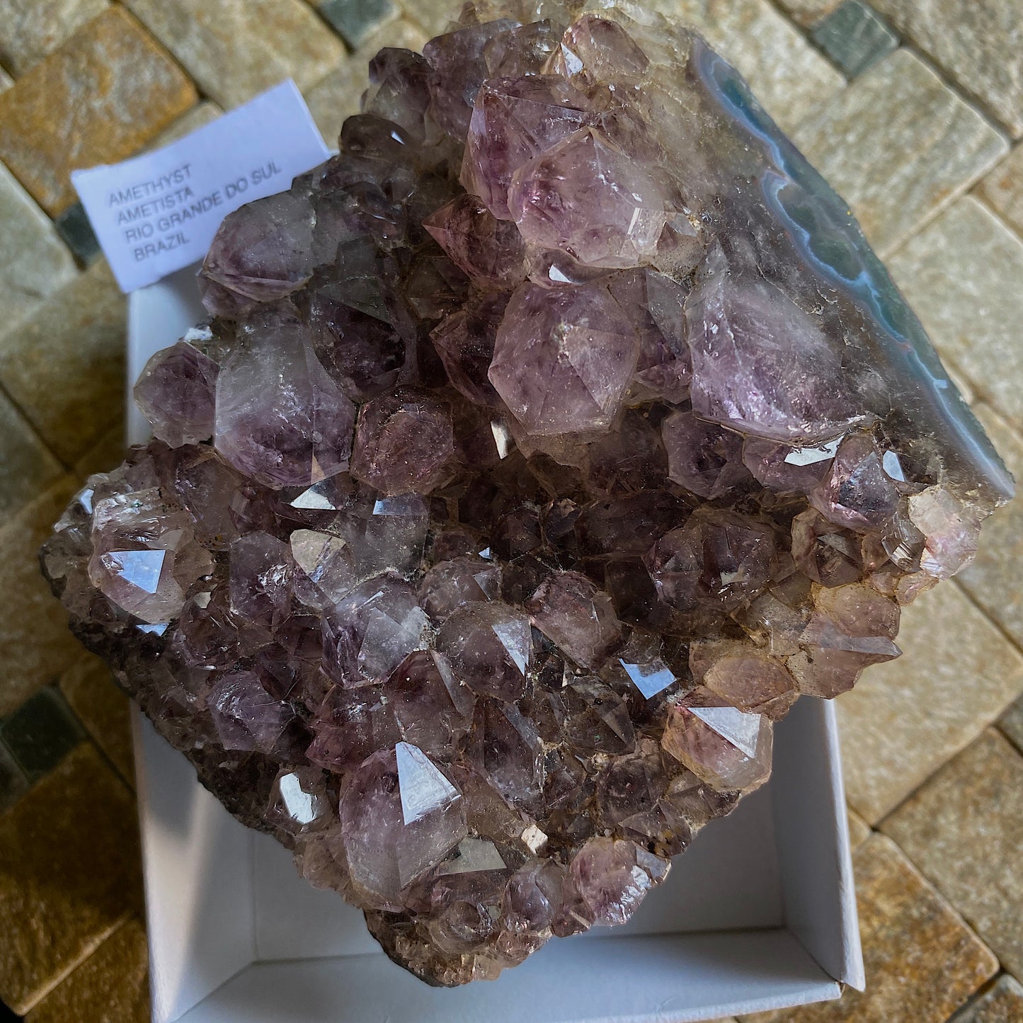 AMETHYST QUARTZ CRYSTAL ASSEMBLAGE. AMETISTA, BRAZIL 343g MF1516