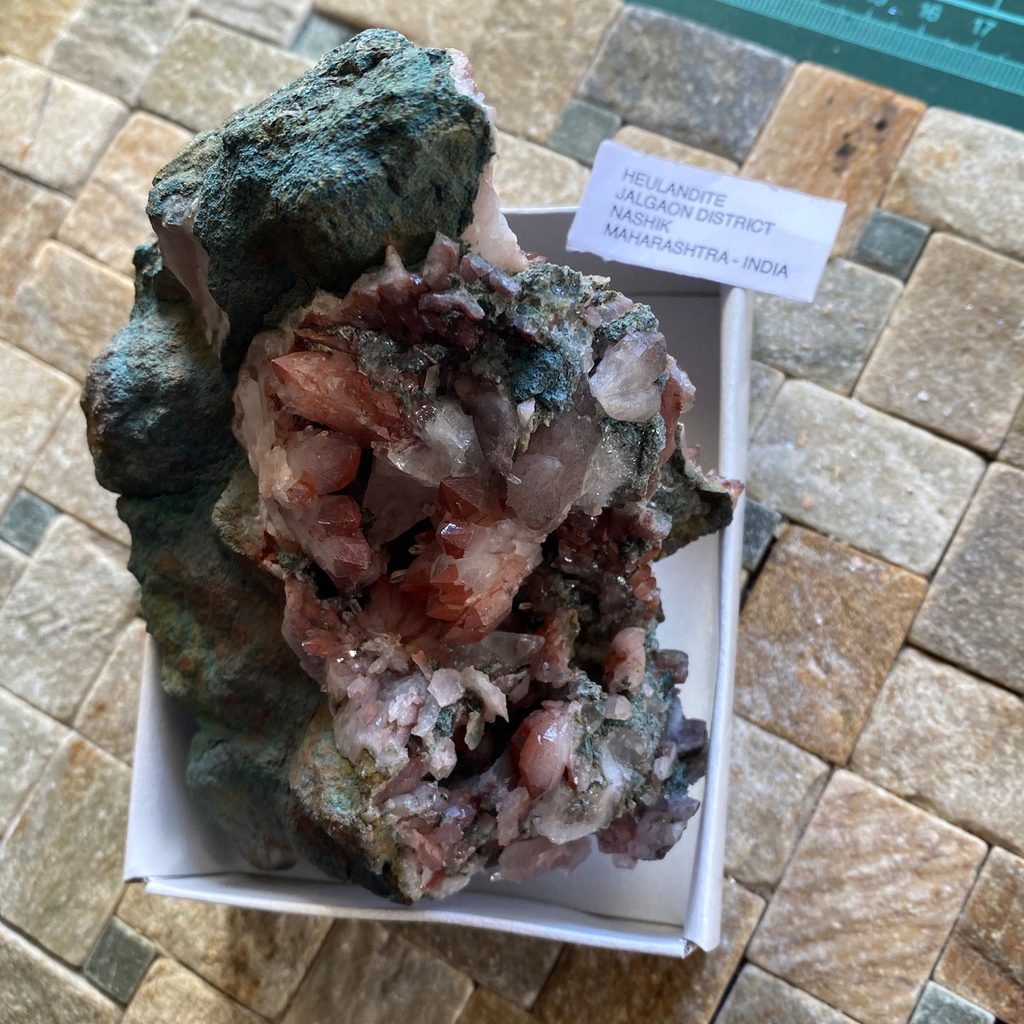 HEULANDITE MOST IMPRESSIVE LARGE SPECIMEN - JALGAON , INDIA 325g MF2090