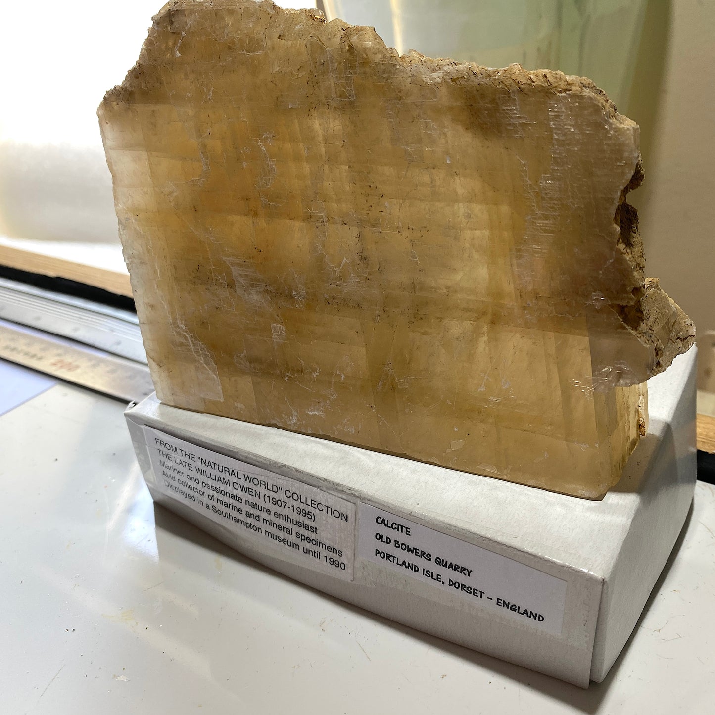 CALCITE - LARGE SPECIMEN FROM BOWERS QUARRY, ISLE OF PORTLAND, DORSET 700g MF9846