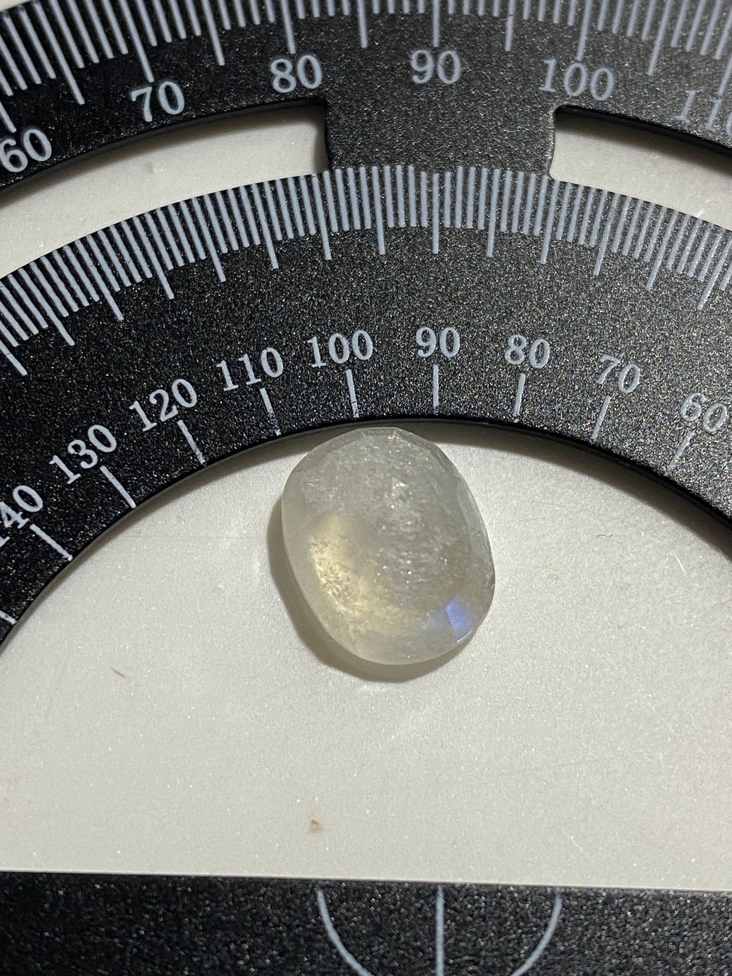 ADULARIA FELDSPAR GEMSTONE : TAMIL NADU, INDIA. 3.49Ct MFG4811