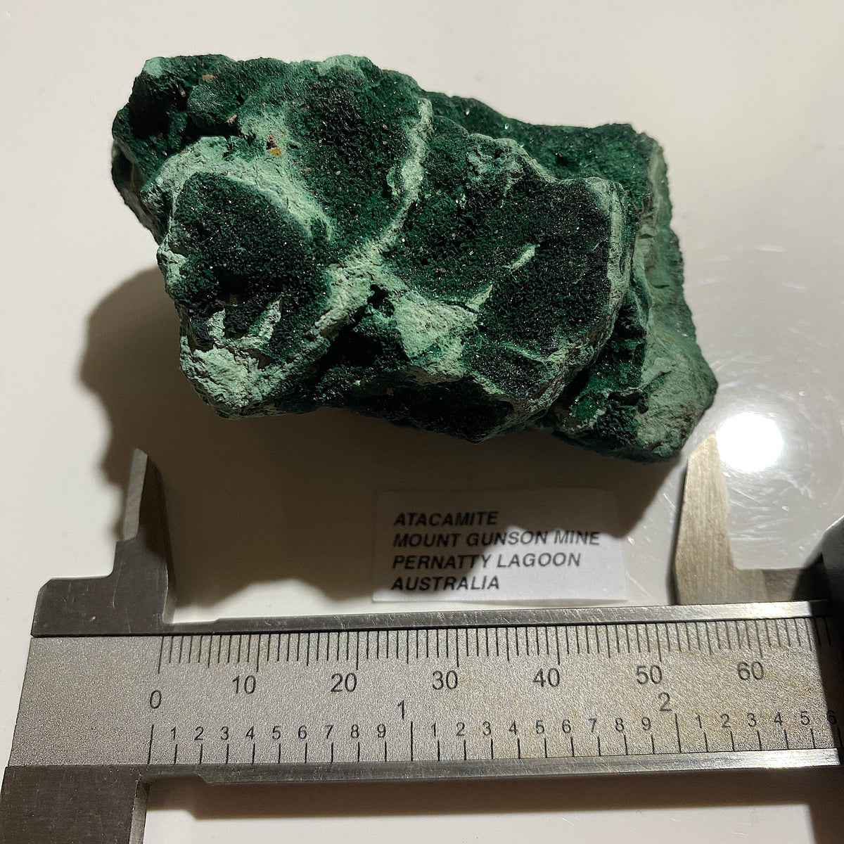 RARE ATACAMITE : MOUNT GUNSON MINE, PERNATTY LAGOON, AUSTRALIA 125g MF4536