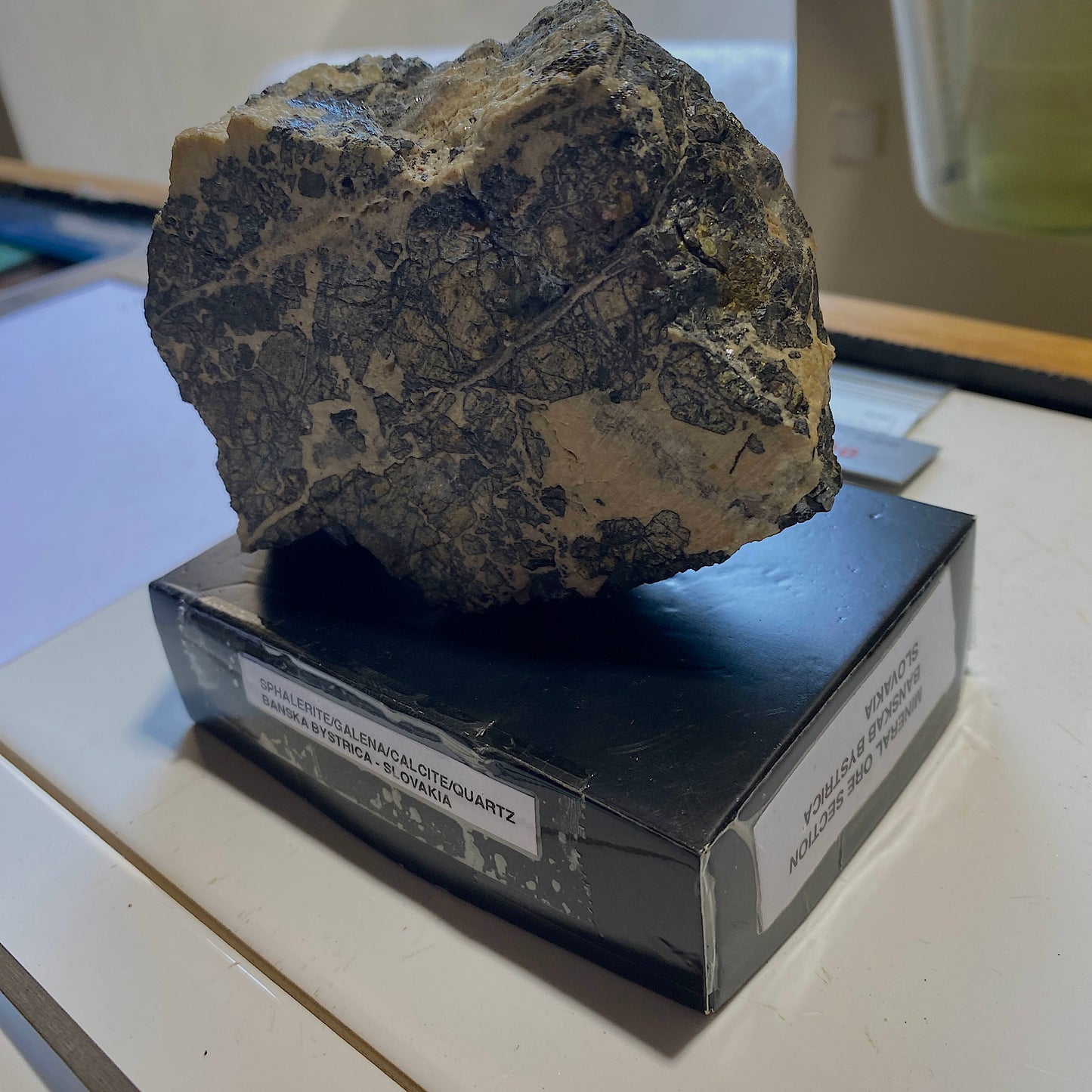 ORE SPECIMEN FROM BANSKA STIAVNICA, BANSKA BYSTRICA, SLOVAKIA 514g MF919