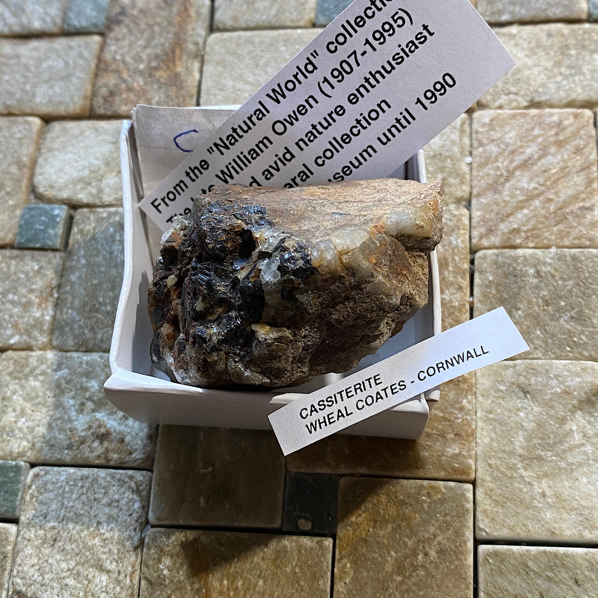 CASSITERITE : WHEAL COATES, ST AGNES, CORNWALL, ENGLAND. 74g. MF5465