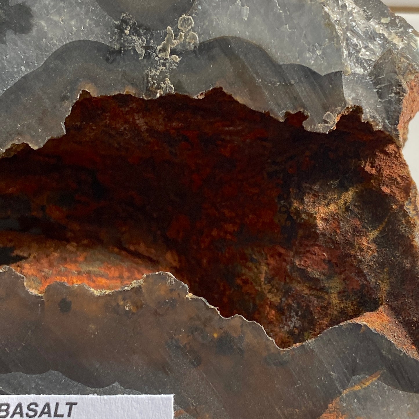 AGATE IN BASALT RARE SPECIMEN FROM LAS PLUMAS, ARGENTINA LARGE 934g MF2360
