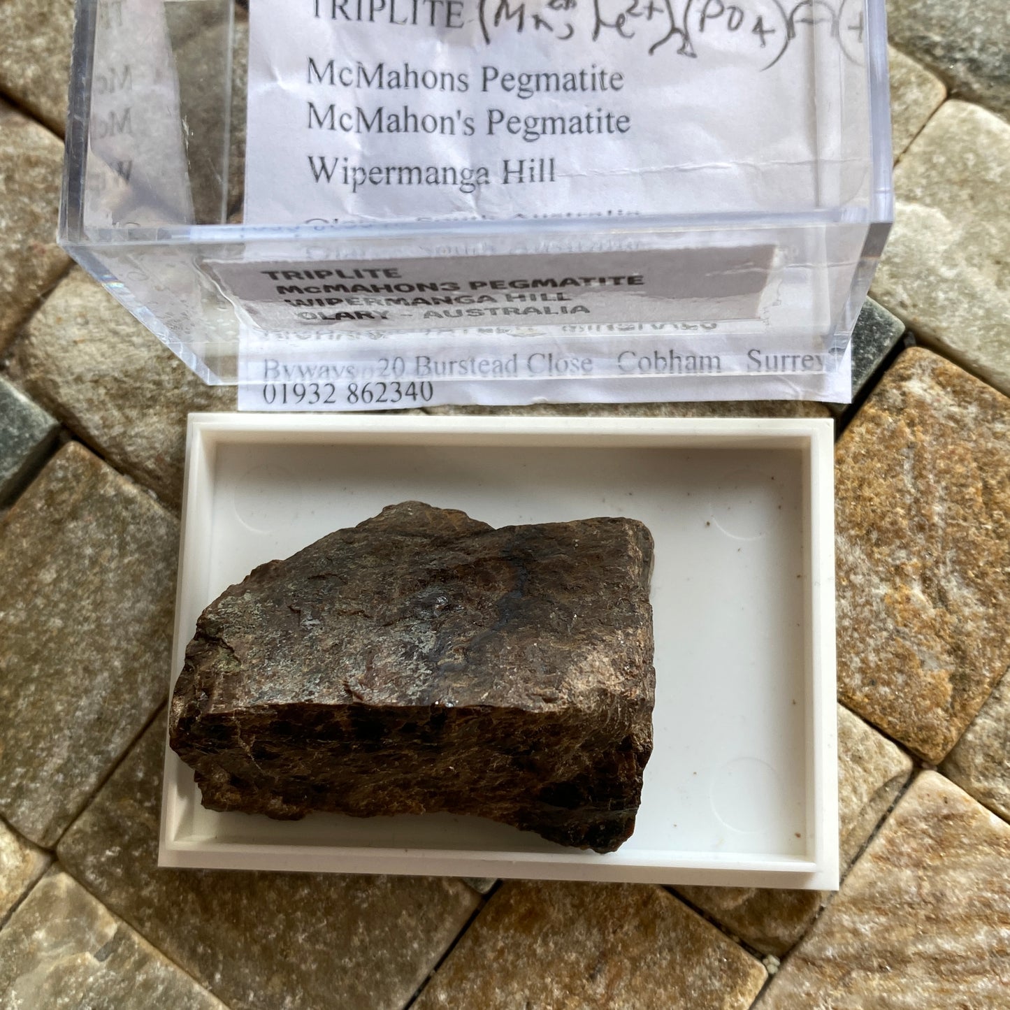 TRIPLITE - McMAHONS PEGMATITE, OLARY, AUSTRALIA. 36g MF2364