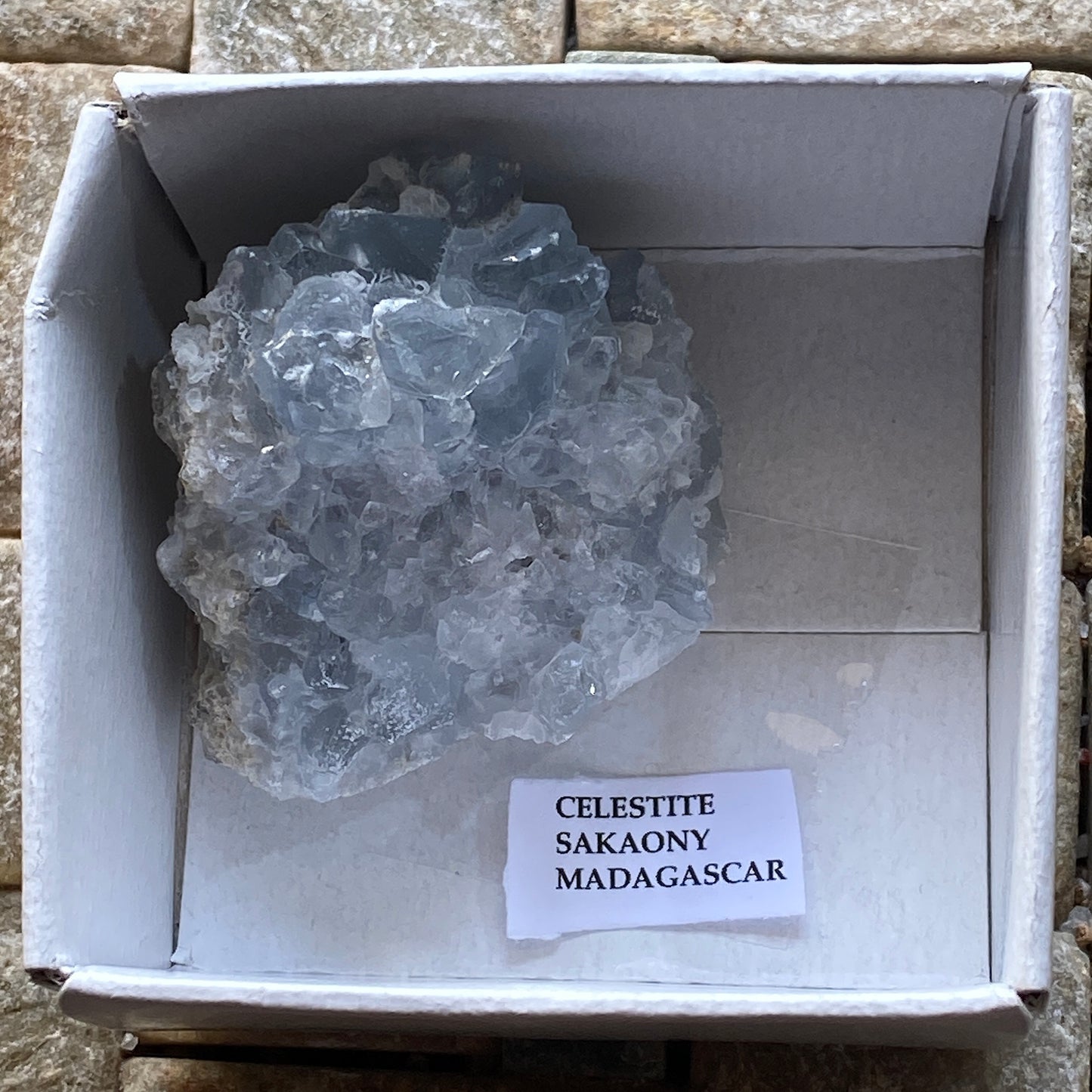 CELESTITE FROM SAKAONY, MADAGASCAR. 35g. MF4315