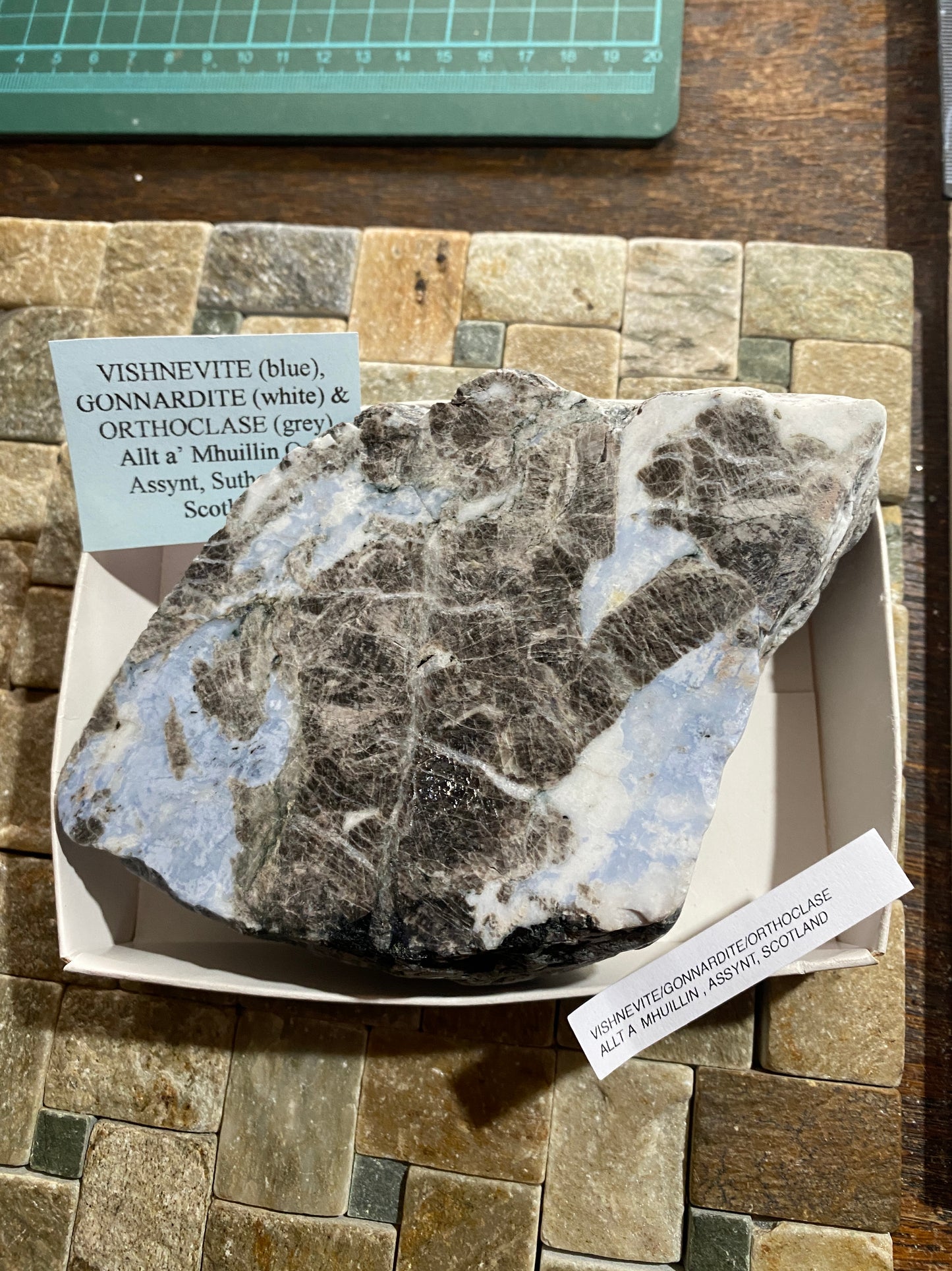 VISHNEVITE/GONNARDITE/ORTHOCLASE : ALLT A MHUILLIN HIGHLAND, SCOTLAND 643g MF4840