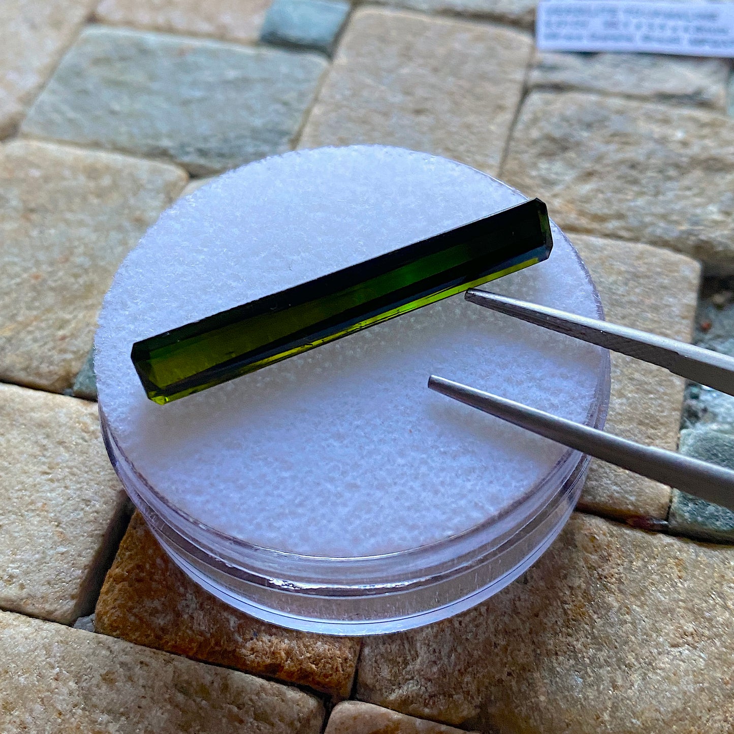 TOURMALINE CRYSTAL GEMSTONE - MINA DO GAVILAN, MINAS GERAIS, BRAZIL 9.61Ct MFG3718