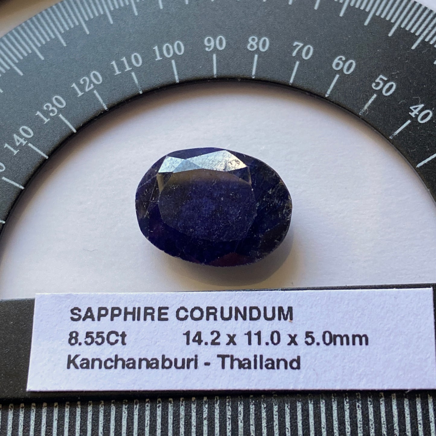 SAPPHIRE CORUNDUM GEMSTONE - KANCHANABURI, THAILAND. 8.55Ct MFG5034