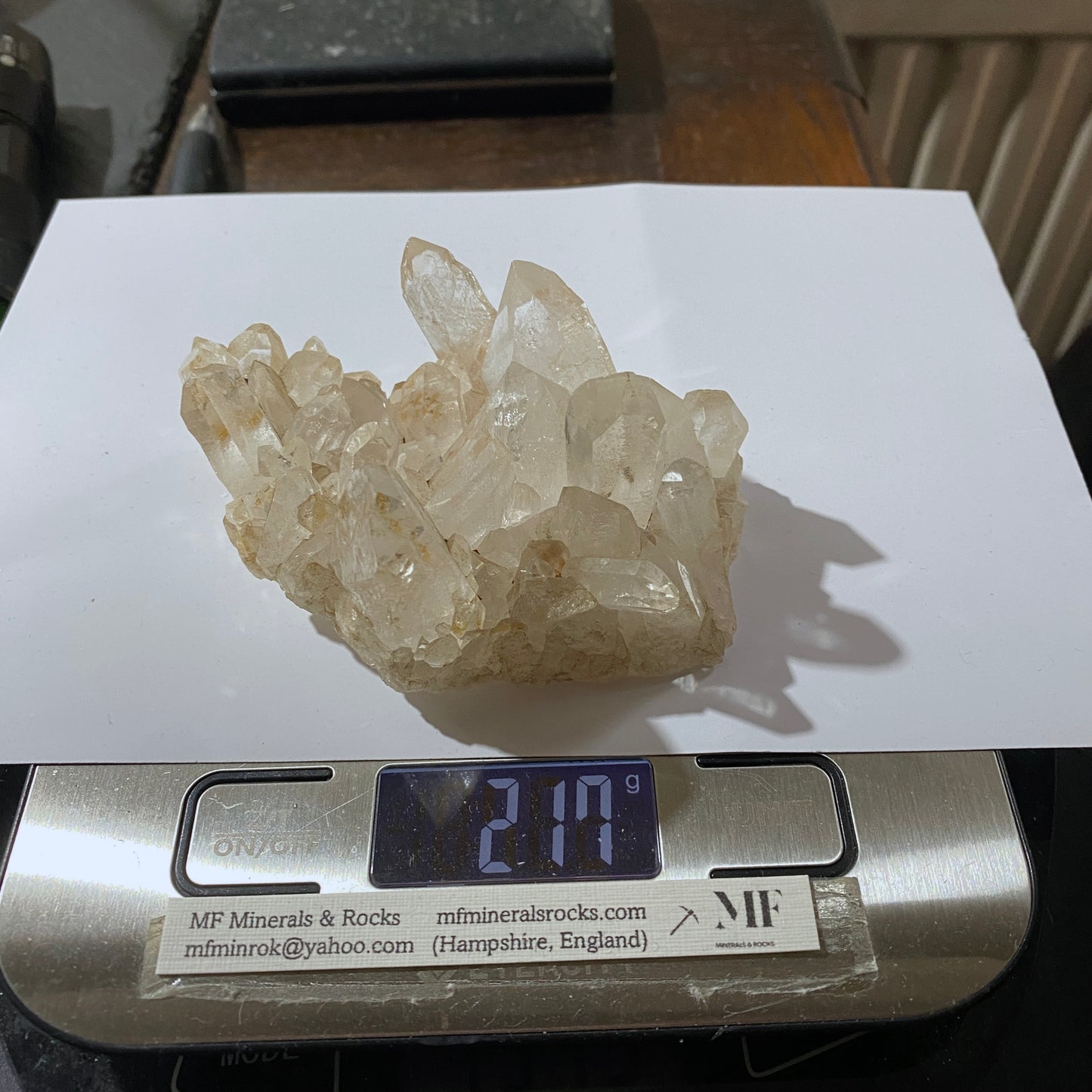 QUARTZ CRYSTAL ASSEMBLAGE - MOUNT IDA, ARKANSAS, U.S.A. 217g MF1011