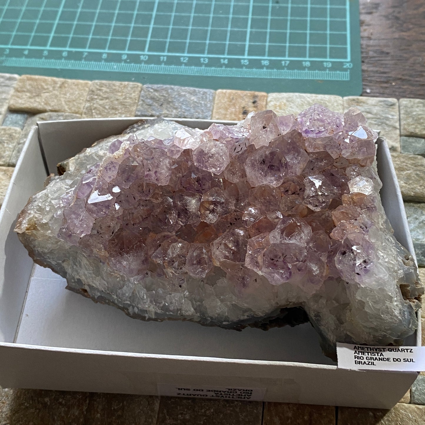 VARIEGATED AMETHYST FROM AMETISTA, RIO GRANDE DO SUL, BRAZIL 595g MF4351