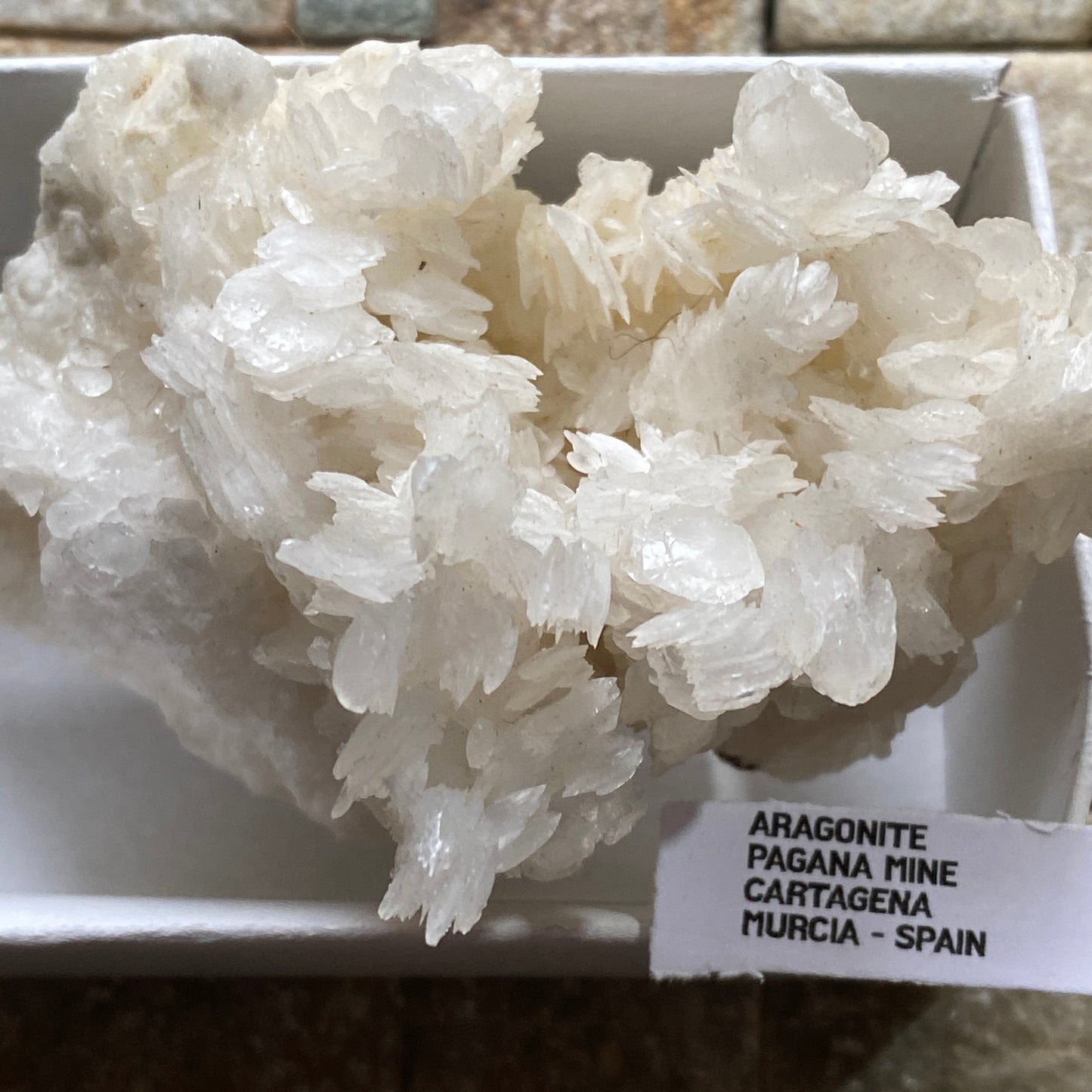 ARAGONITE - PAGANA MINE, CARTAGENA, SPAIN 91g. MF4352