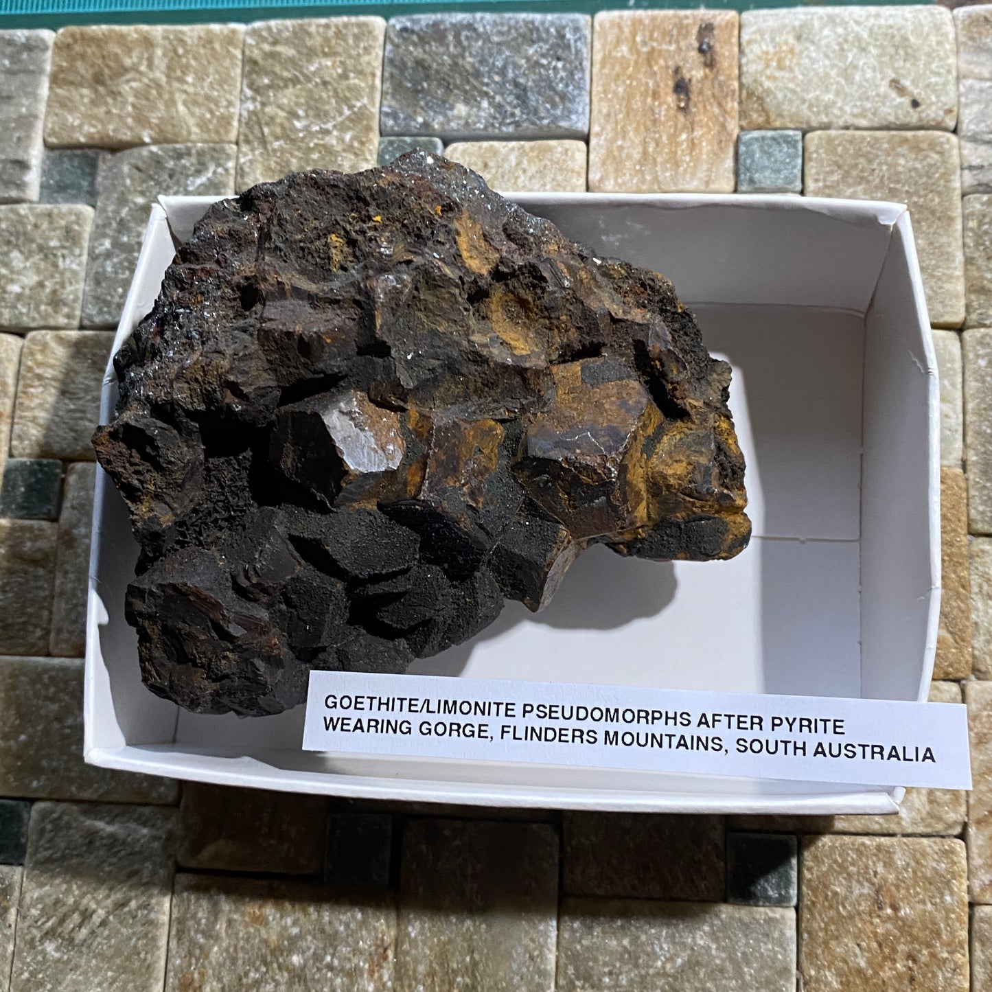 GOETHITE /LIMONITE PSEUDOMORPHS AFTER PYRITE - WEARING GORGE, AUSTRALIA 352g MF1156