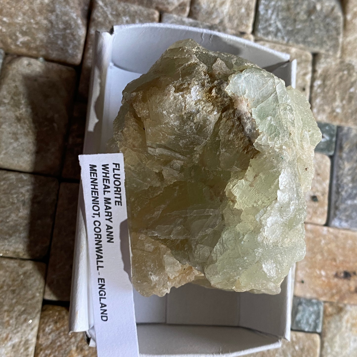 FLUORITE - WHEAL MARY ANN, MENHENIOT, CORNWALL, ENGLAND 180g MF4053