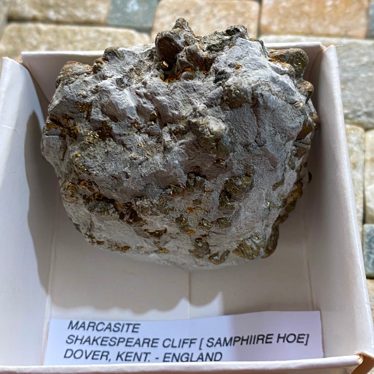 MARCASITE - SHAKESPEARE CLIFF, DOVER, KENT, ENGLAND. 87g MF4074