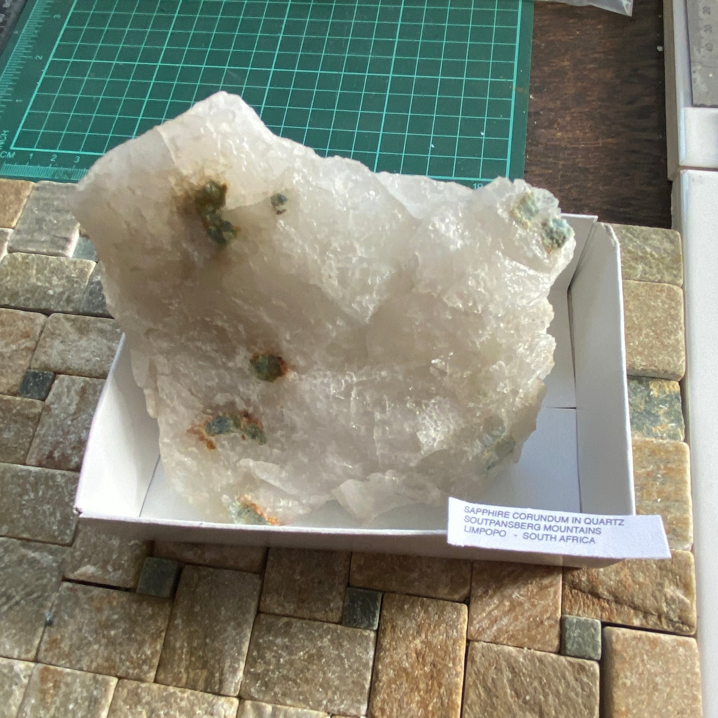 SAPPHIRE CORUNDUM IN QUARTZ - SOUTPANDBERG MTS. SOUTH AFRICA 556g MF4113