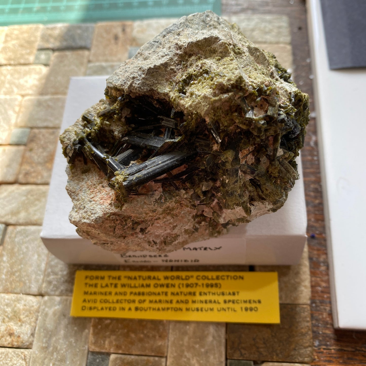 EPIDOTE 0N MATRIX - BRANDBERG, ERONGO REGION, NAMIBIA, AFRICA 396g MF3977