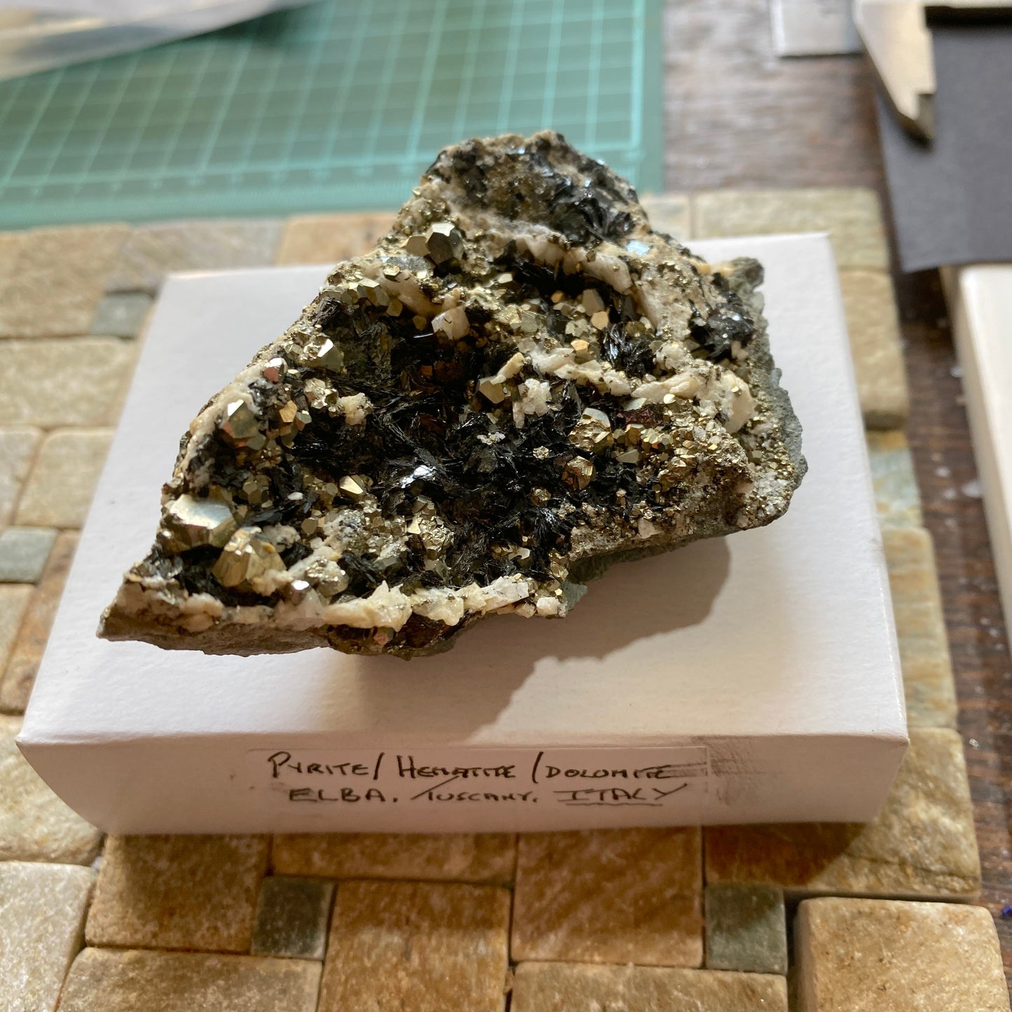 PYRITE/HEMATITE/DOLOMITE - RIO MARINA, ELBA, ITALY 172g MF3875