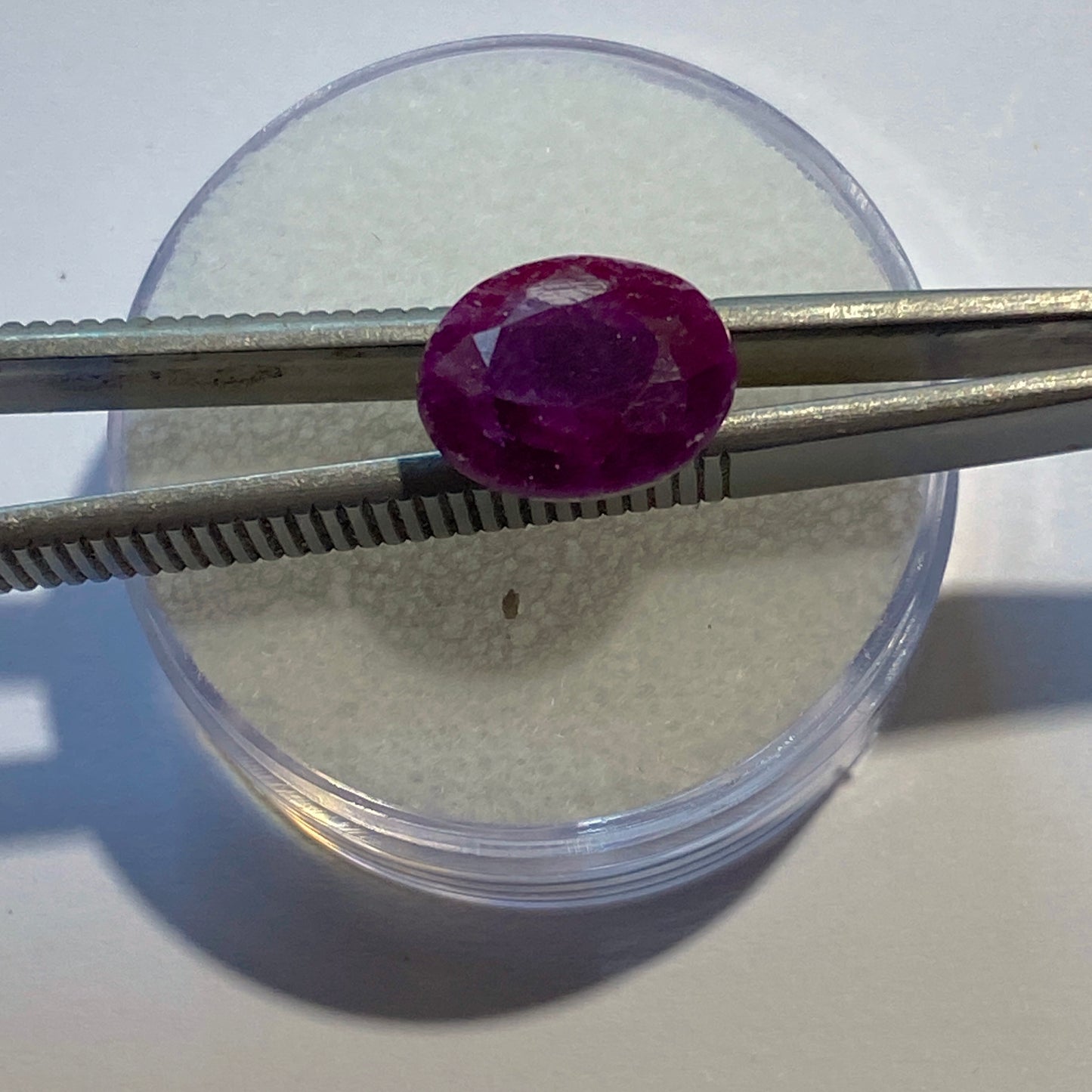 RUBY CORUNDUM GEMSTONE - MYSORE, KARNATAKA, INDIA 6.65Ct MFG5009