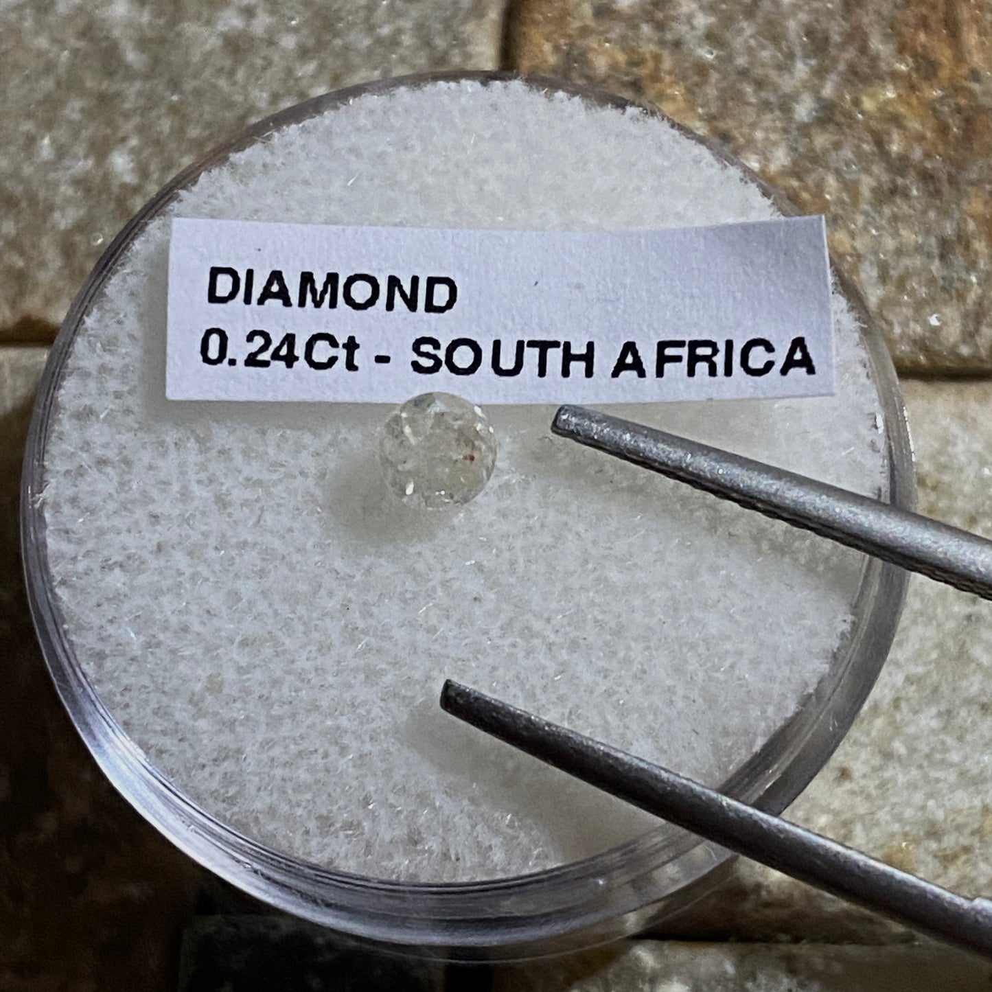 DIAMOND NATURAL MINED GEMSTONE - KIMBERLEY, NORTHERN CAPE, SOUTH AFRICA 0.24Ct MFG5460